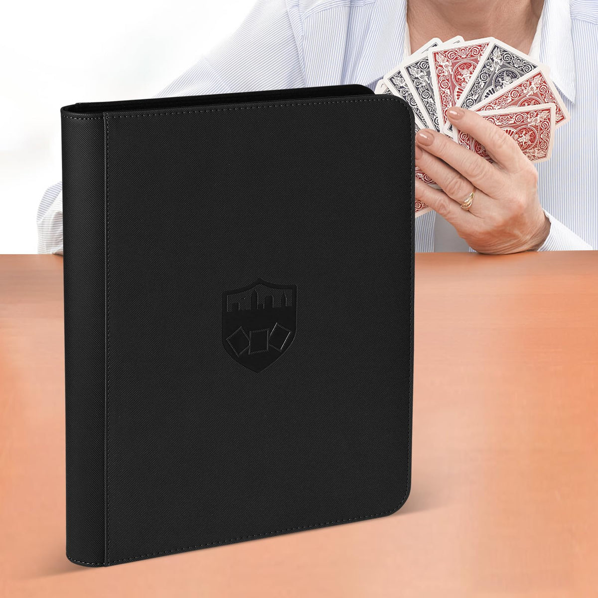 GERMUN Trading Card Binder 12-Pocket, 720 Card Capacity, Premium PU Cover