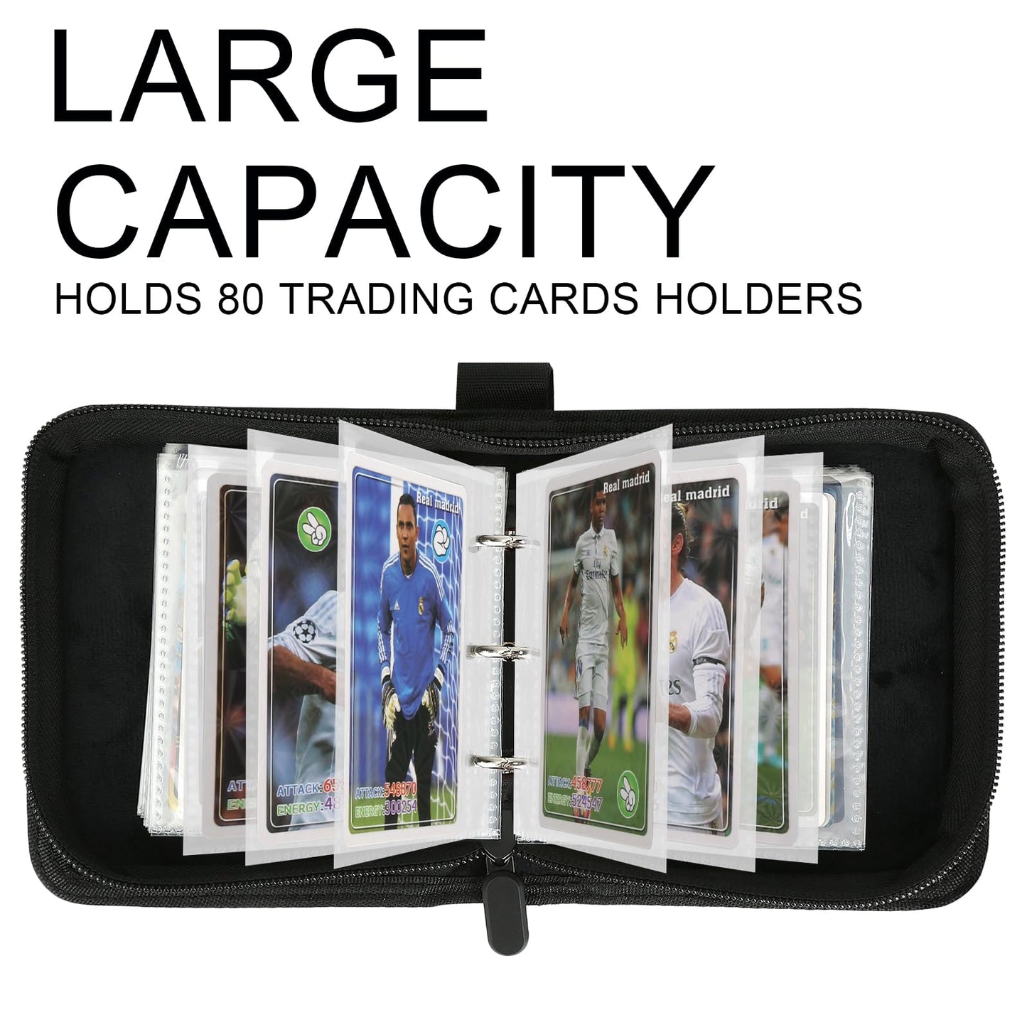 GERMUN Mini Card Binder 1 Pocket – 80 Pockets – Pink | Premium Trading Card Album