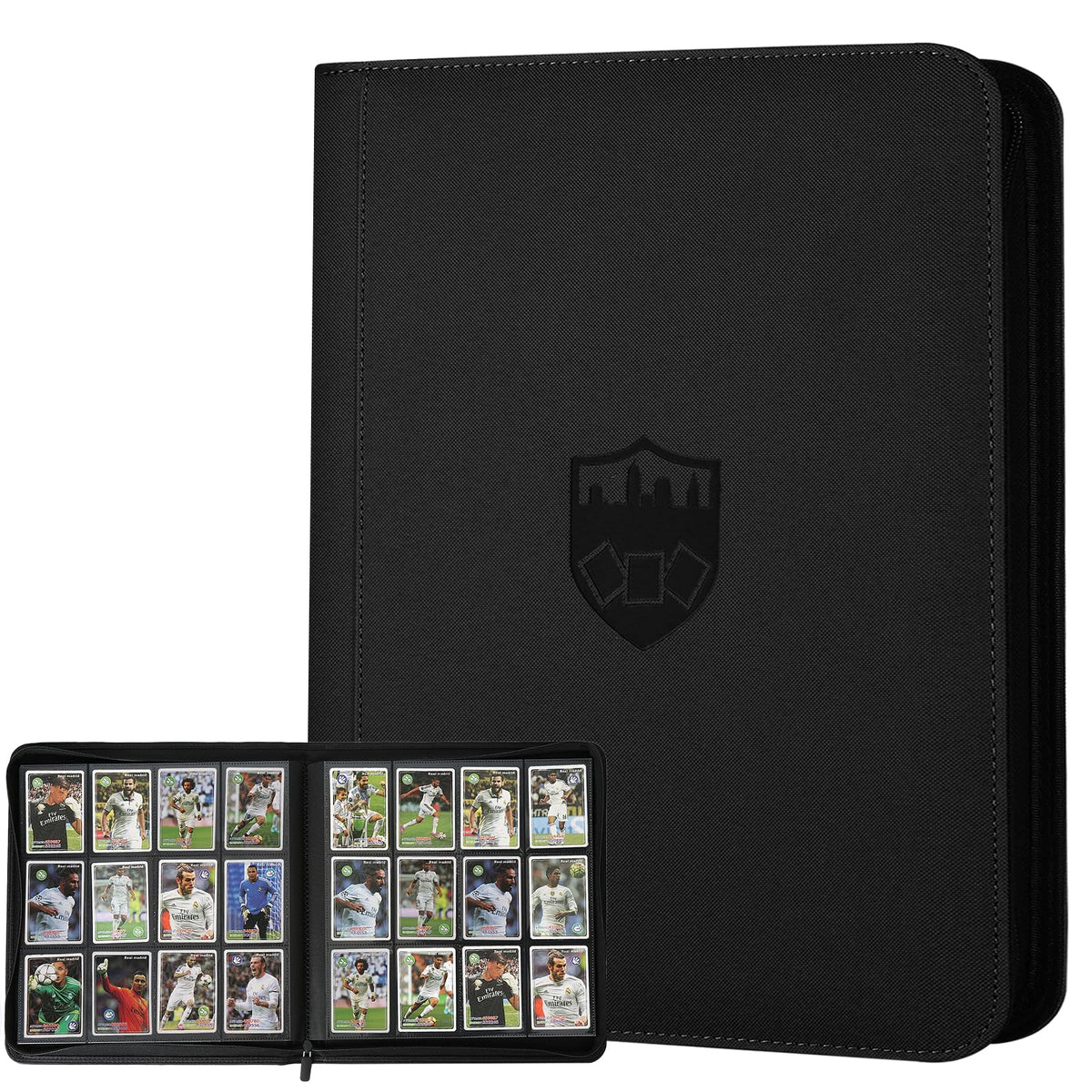 GERMUN Trading Card Binder 12-Pocket, 720 Card Capacity, Premium PU Cover