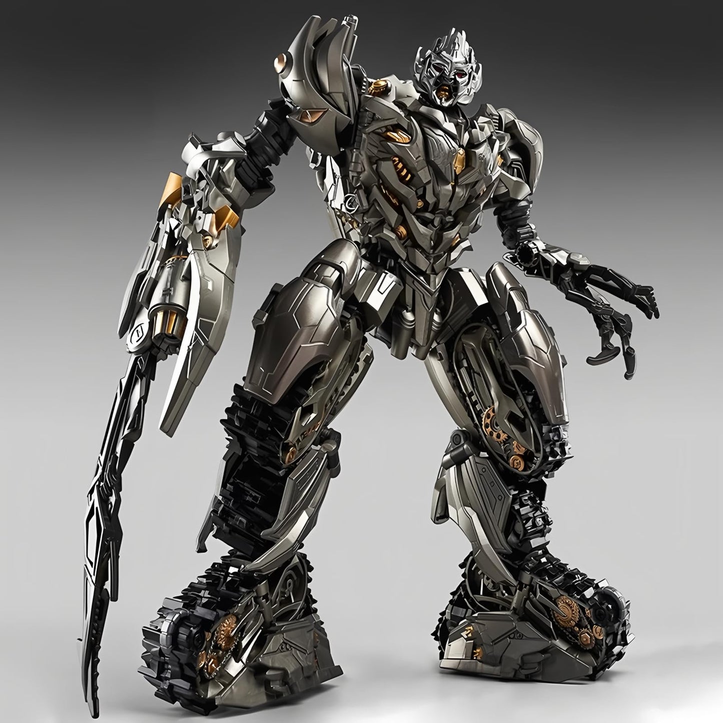 GERYNS Deformation Toy: Oversized 2-in-1 Tank and Robot Figure – 10-inch Tank, 11.8-inch Robot