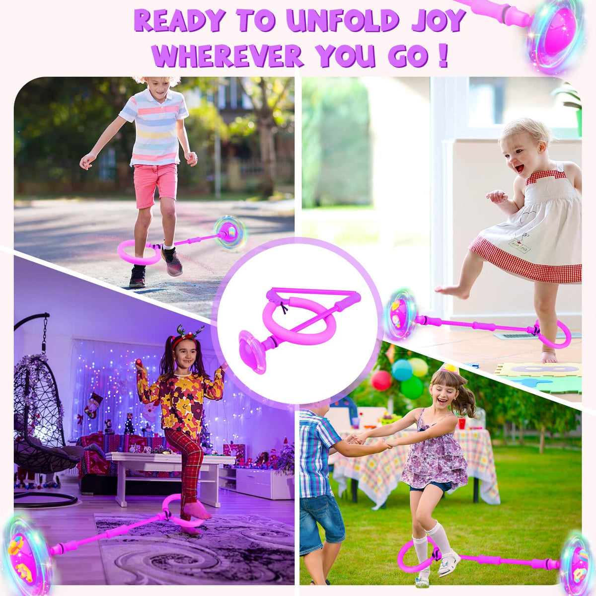 Getatoy Ankle Skip Ball for Kids – LED Induction, Battery-Free Outdoor Toy (Ages 4–12)