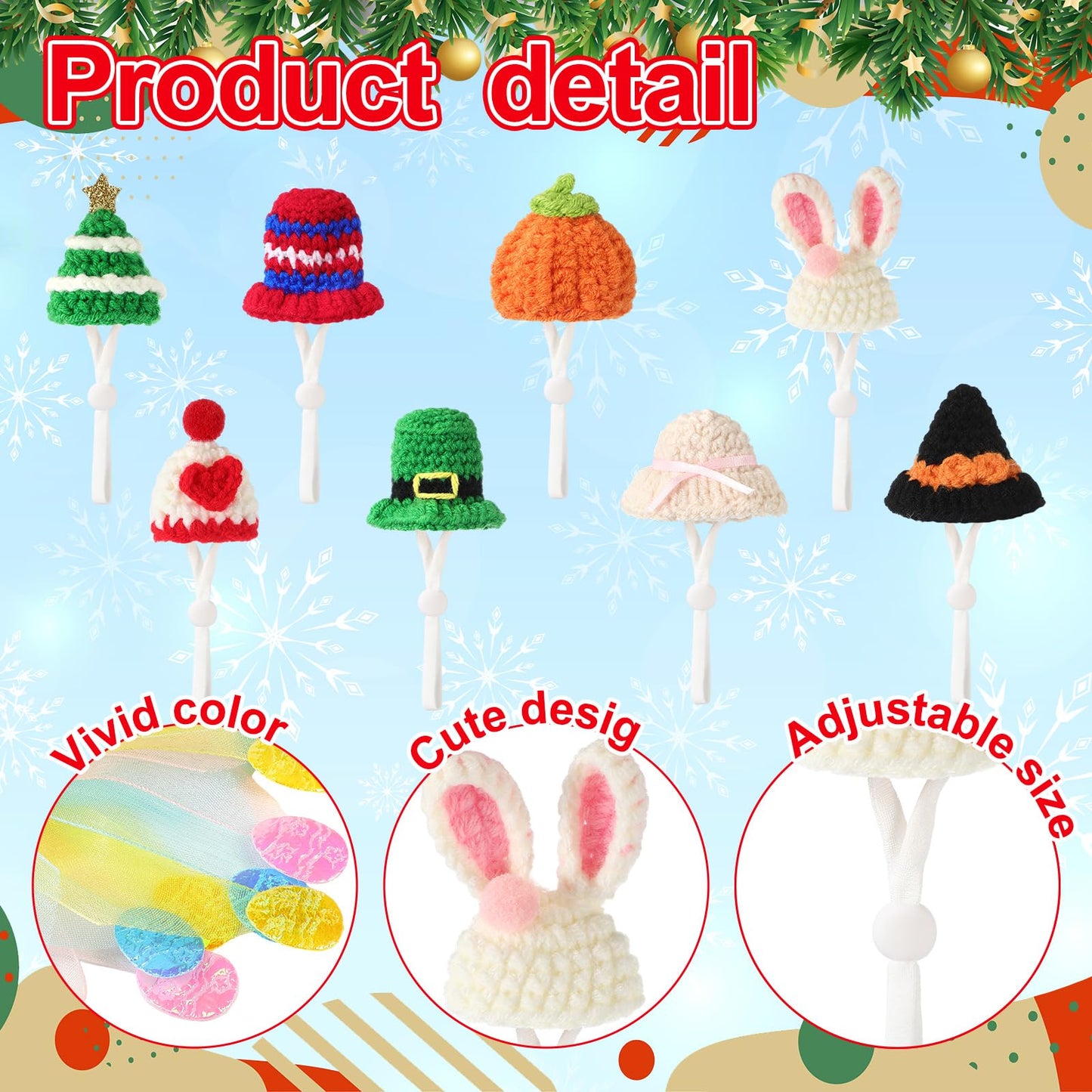 Geyoga 8-Set Mini Holiday Goose Outfits for 7-Inch Desk Goose