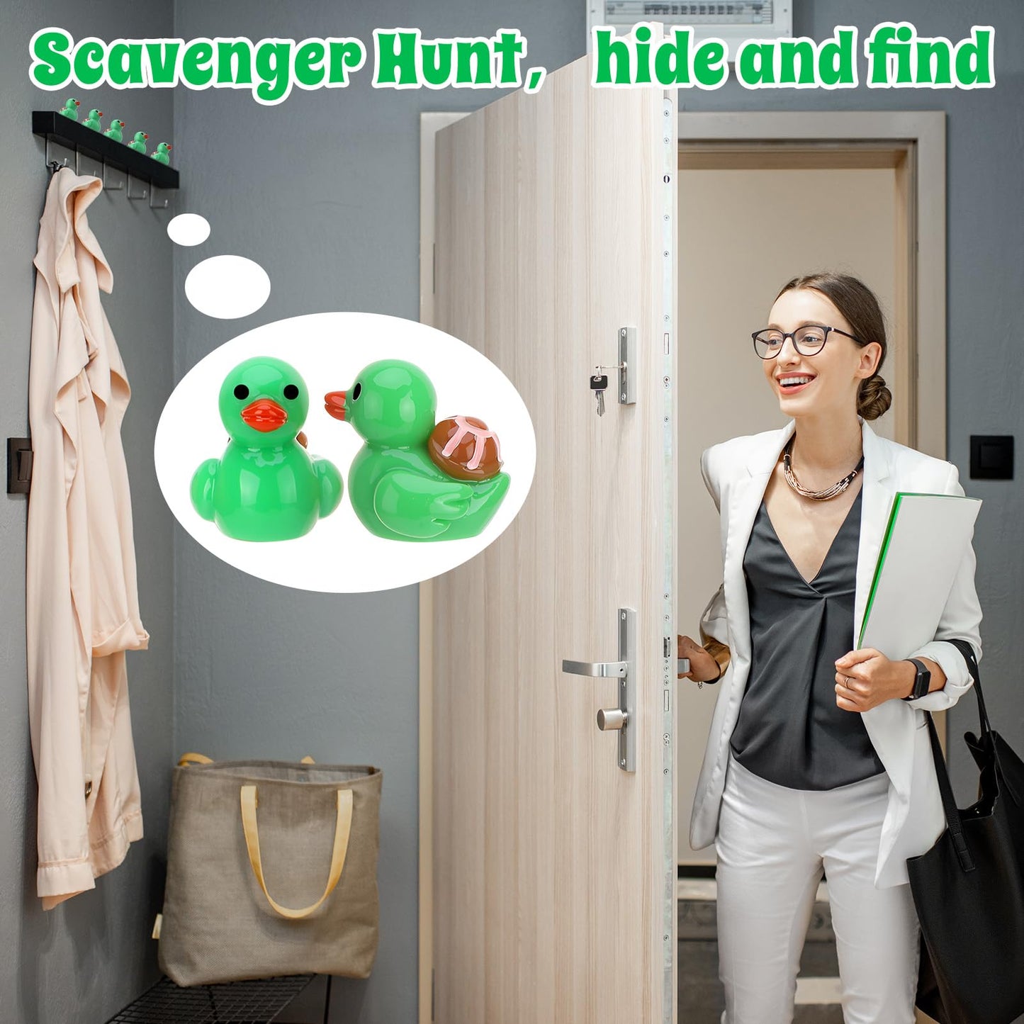 GGSTDDUP 50 Pcs Turtle Ducks Toy Figures - Mini Resin Ducks for Party Favors