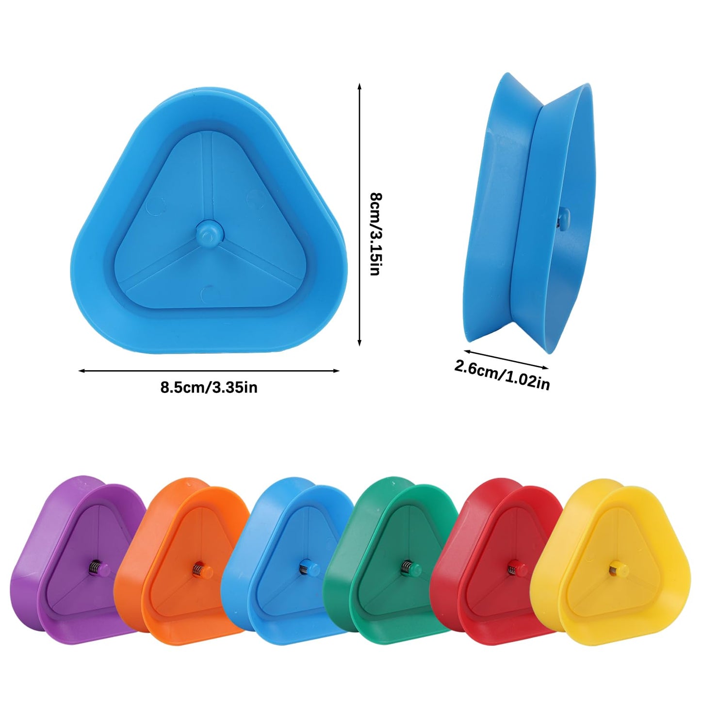 GHERPTE Triangle Card Holder 6-Pack – Hands-Free Card Stand for All Ages