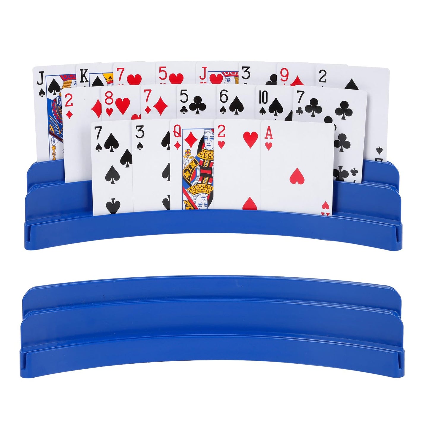 GHERPTE 2-Pack Three-Layer Design Playing Card Holders for Hands-Free Play