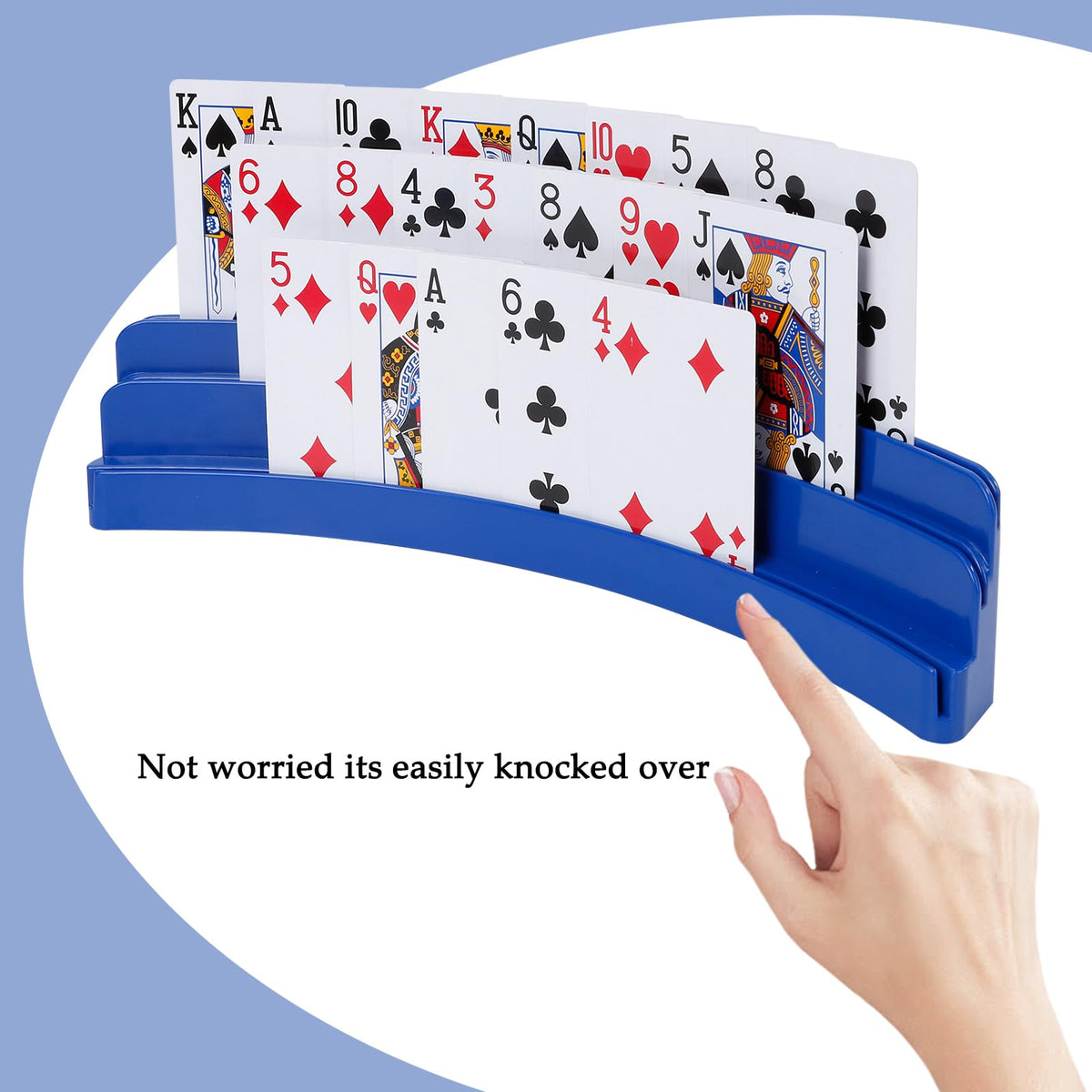 GHERPTE 2-Pack Three-Layer Design Playing Card Holders for Hands-Free Play