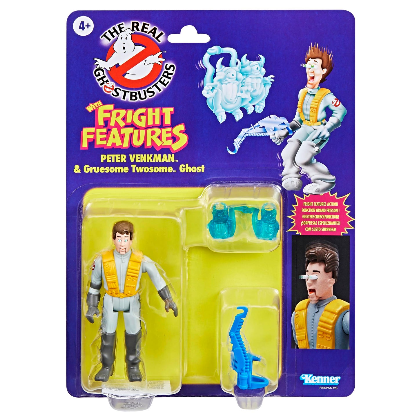 Ghostbusters Kenner Classics Peter Venkman Figure — Fright Features, Retro Real Ghostbusters Toy (4+)