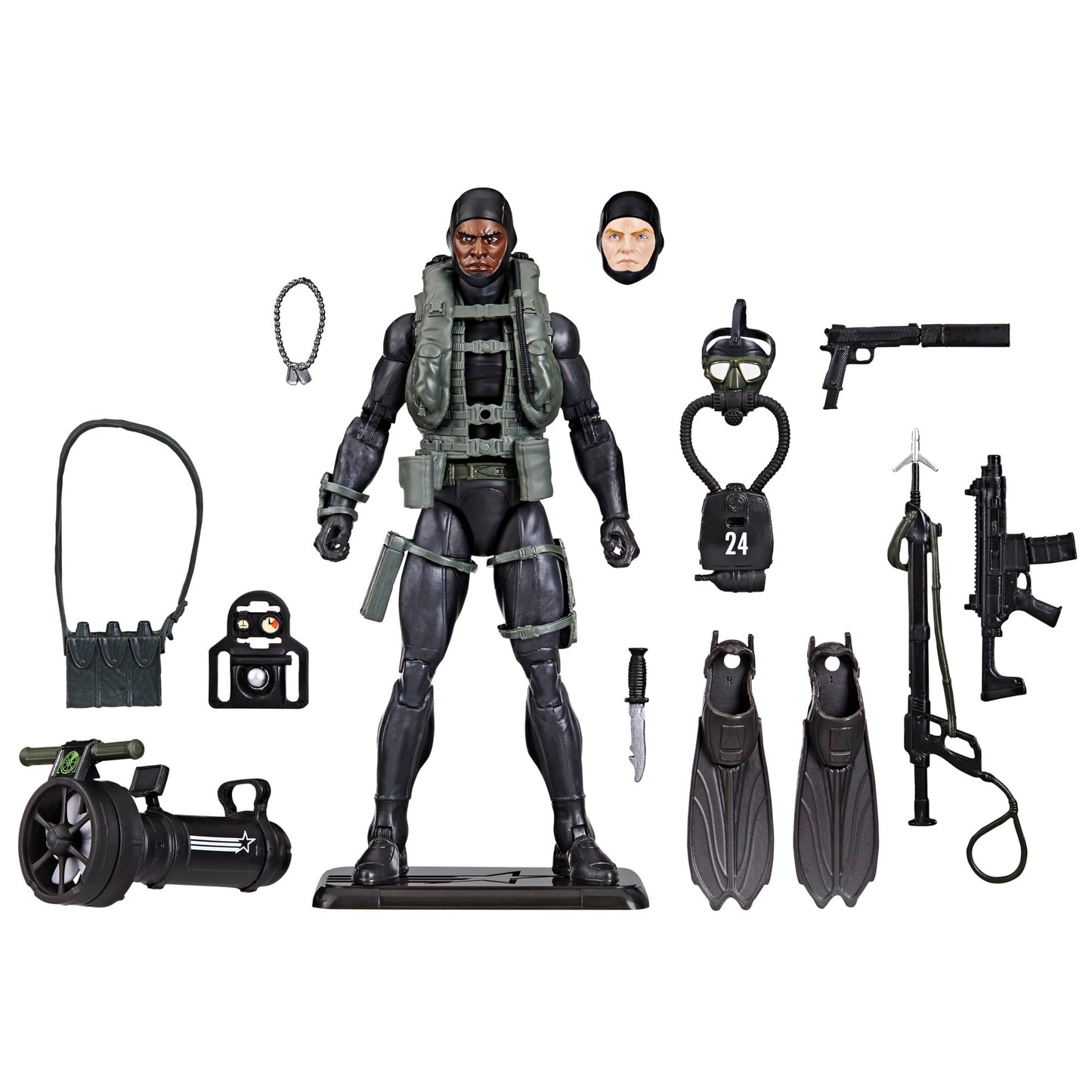 G.I. Joe Classified Series 60th Anniversary Action Sailor - Recon Diver, 6-Inch Figure with 17 Accessories