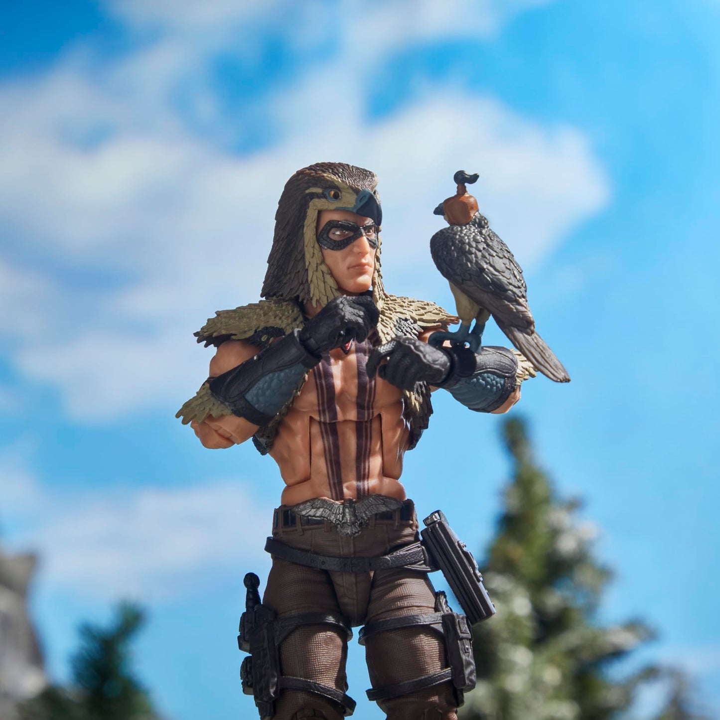 G.I. Joe Classified Series CHIP Raptor Talon & General Ledger — 6-Inch Action Figure + Falcon Companion, 7 Accessories, 17-Inch Jet Wing Pack