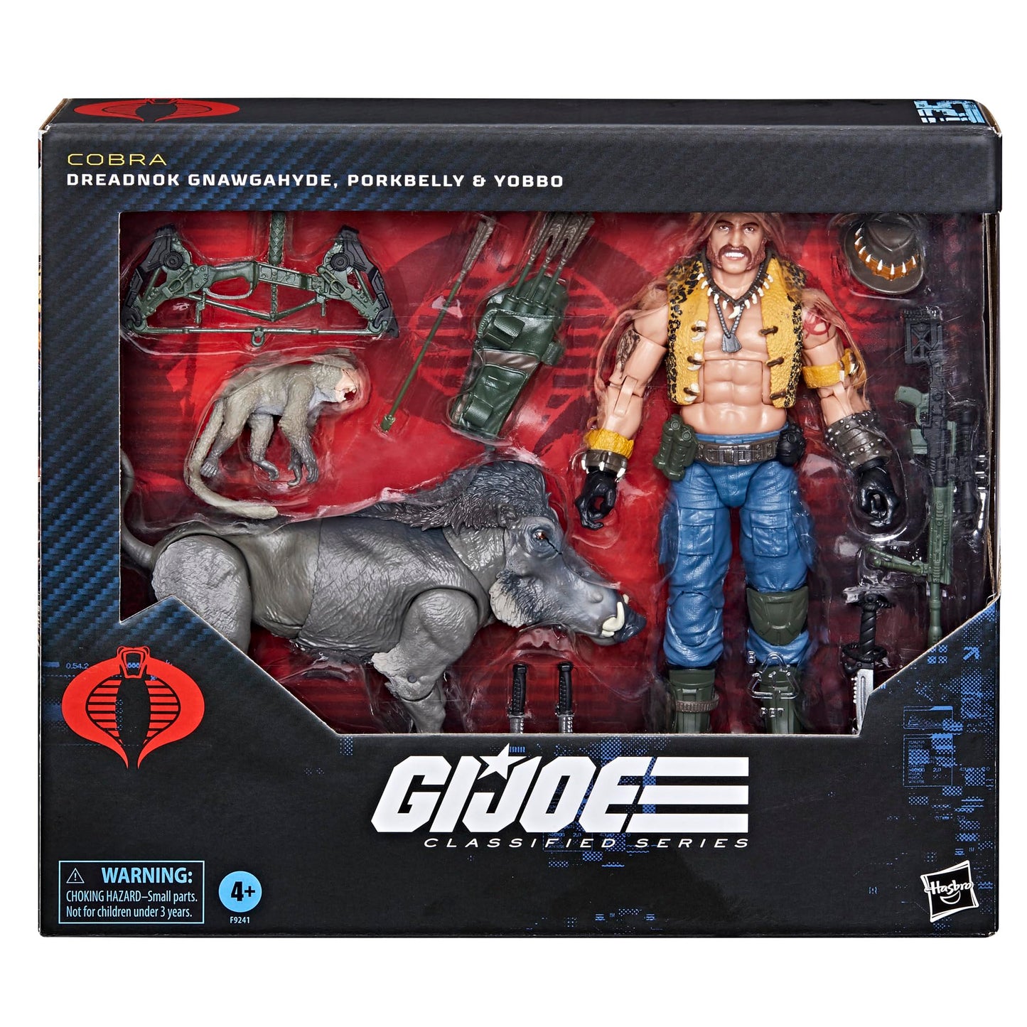 G.I. Joe Classified Series #125: Gnawgahyde with Porkbelly & Yobbo – 6-Inch Action Figure with 16 Accessories