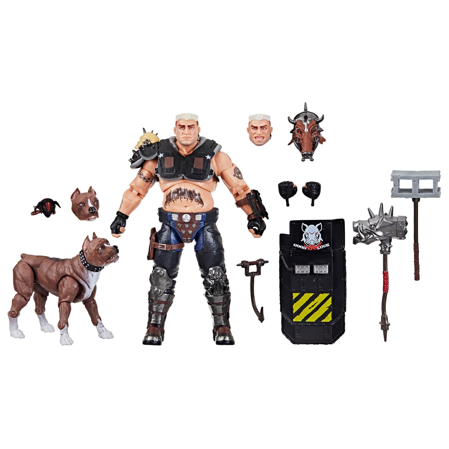 G.I. Joe Classified Series #135: Dreadnok Road Pig & Rawkus – 6-Inch Action Figure with Pitt Bull & 10 Accessories