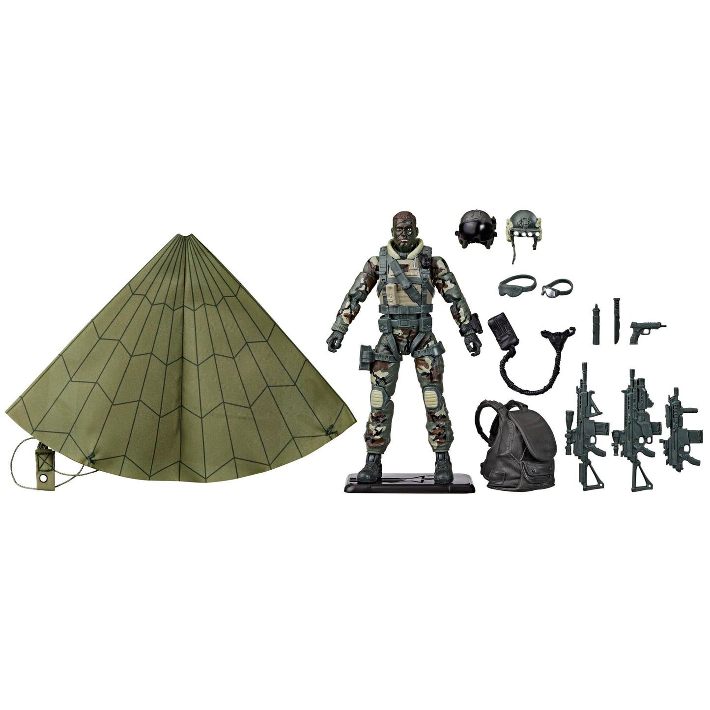 G.I. Joe Classified Series 60th Anniversary Action Pilot HALO Jumper – 6-Inch Figure with Parachute & 18 Accessories