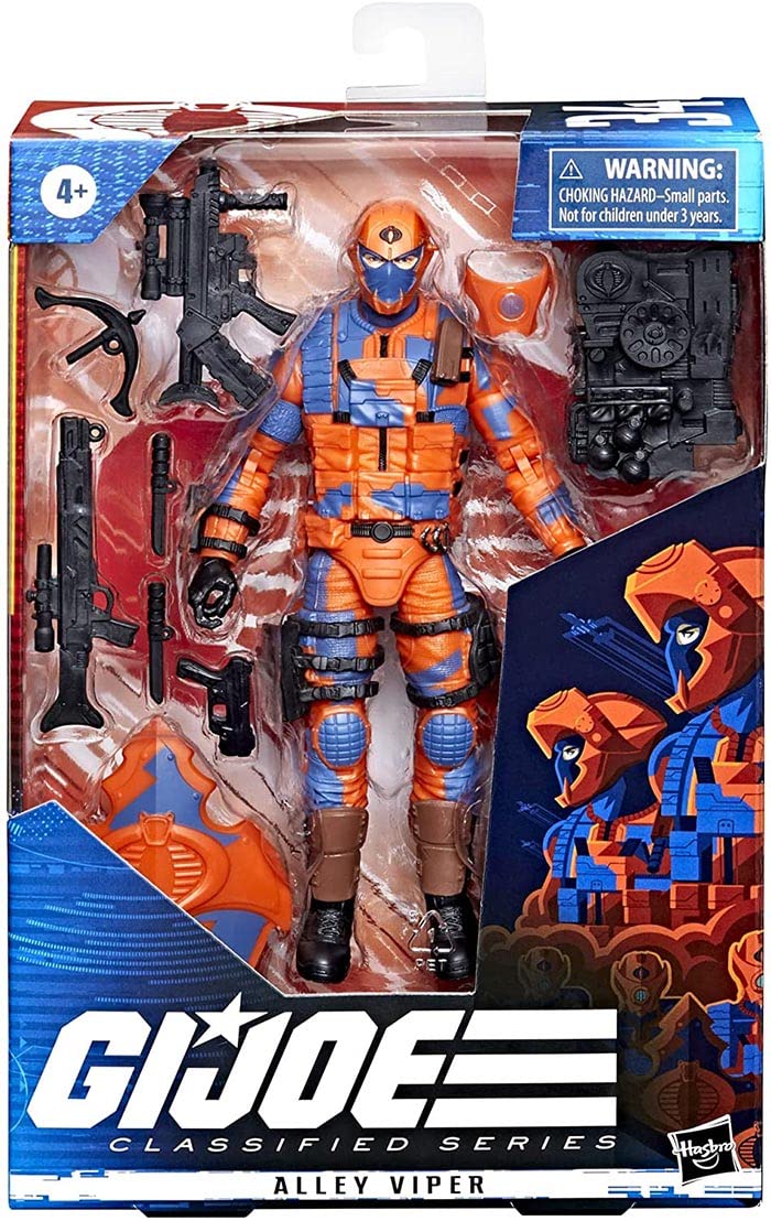 G.I. Joe Classified Series Alley Viper Figure — 6-Inch Collectible, 9 Accessories, Custom Tom Whalen Packaging