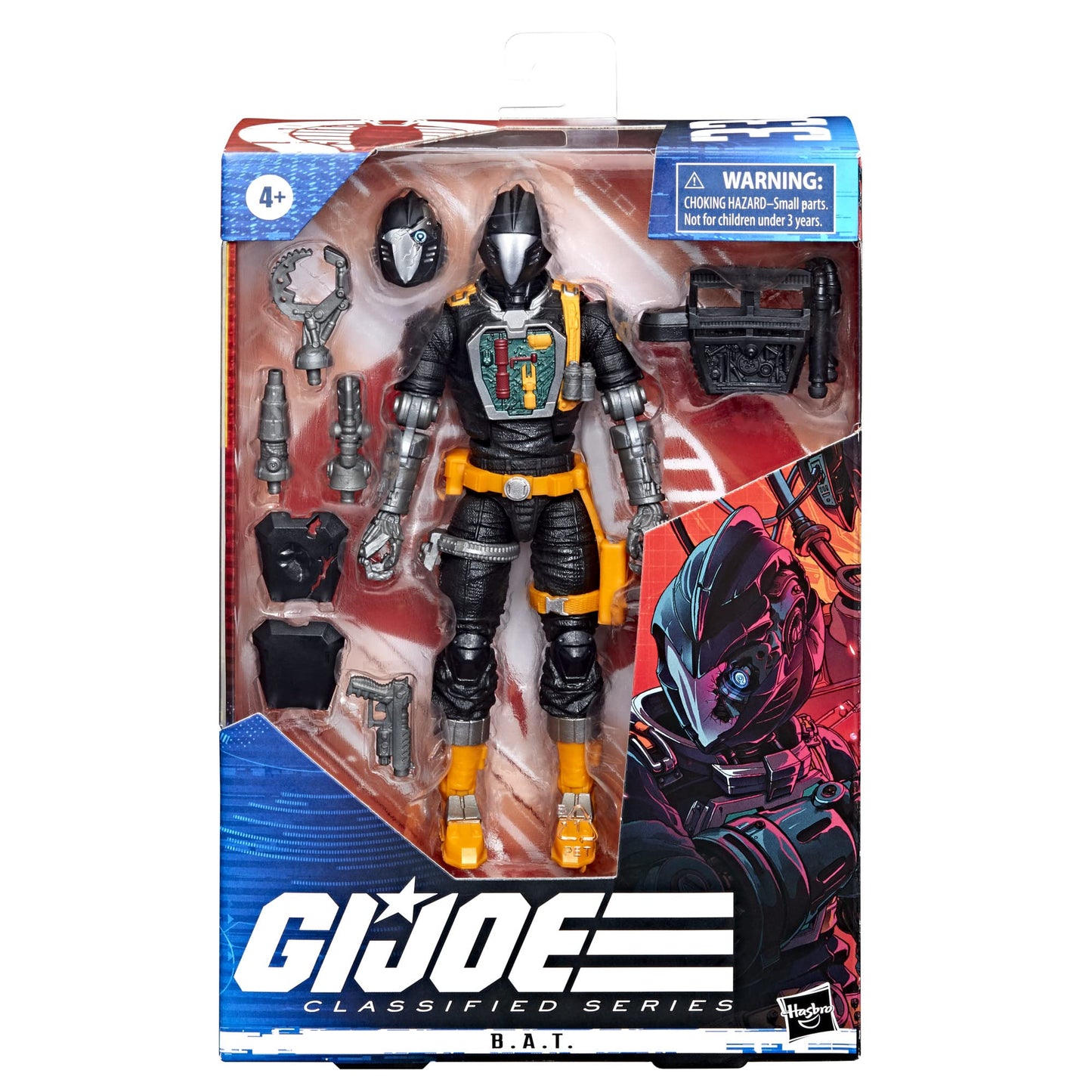 G.I. Joe Classified Series B.A.T. Action Figure – 6-Inch Premium Collectible with Custom Fir Artwork and 8 Accessories