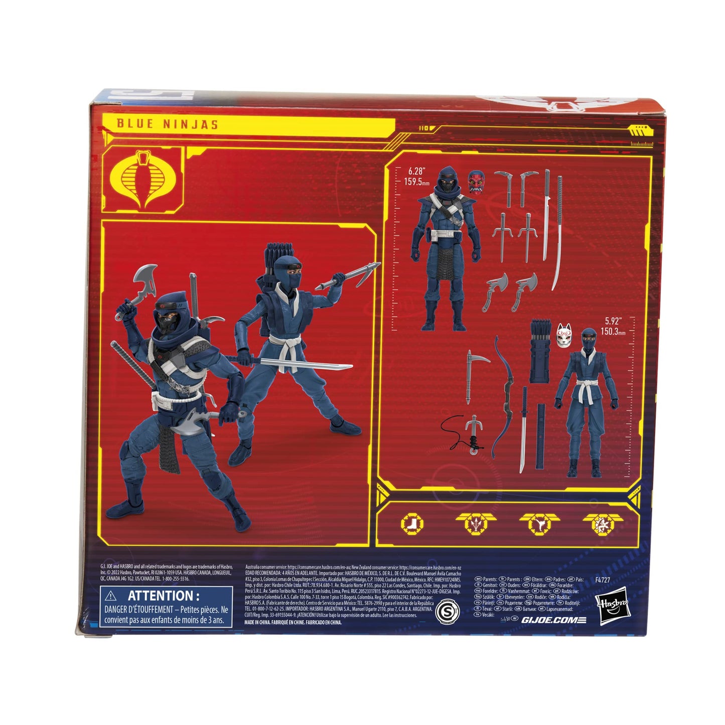 G.I. Joe Classified Series Blue Ninjas 2-Pack – 6-Inch Action Figures, Amazon Exclusive
