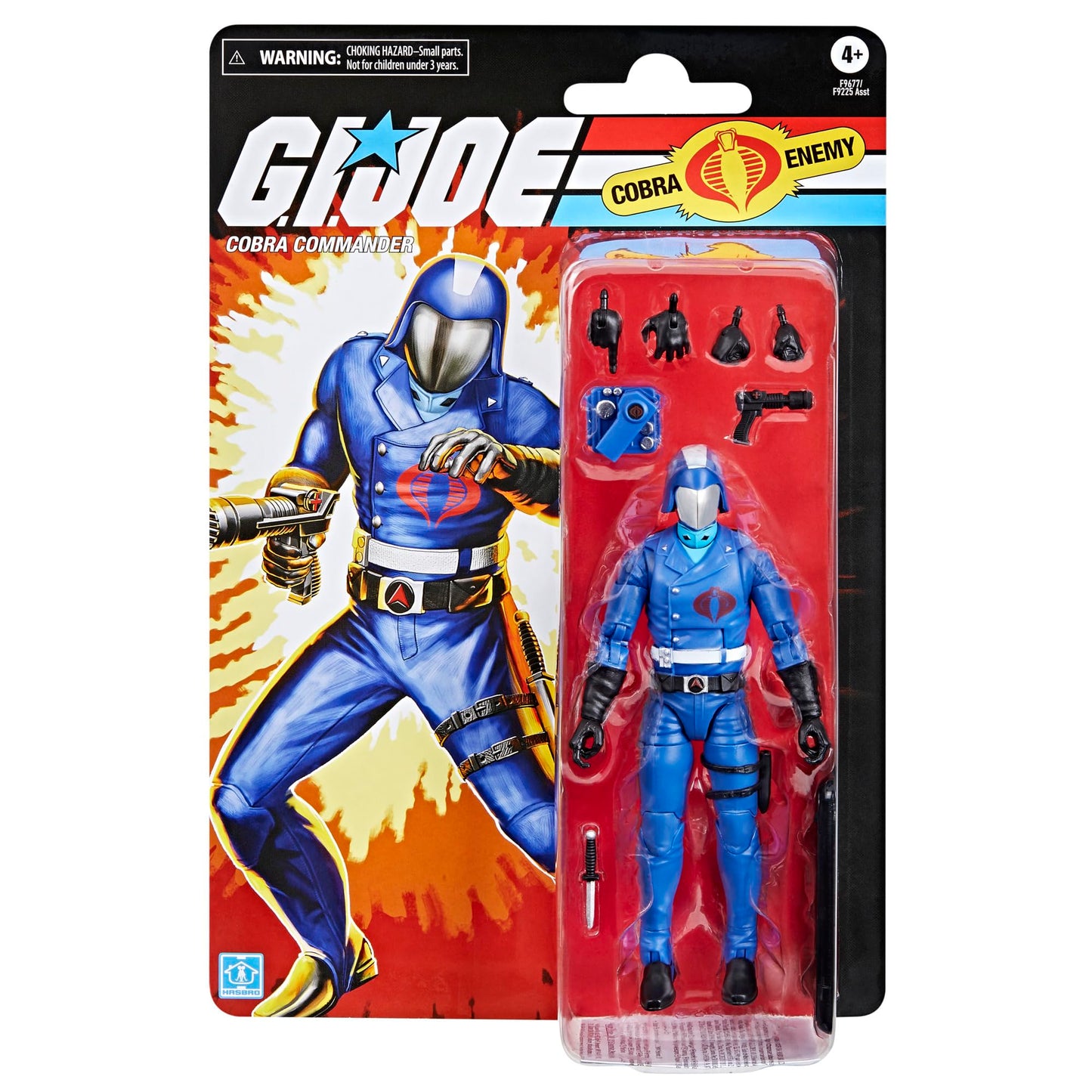 G.I. Joe Classified Series Cobra Commander 6-Inch Action Figure - Retro Cardback with 8 Accessories