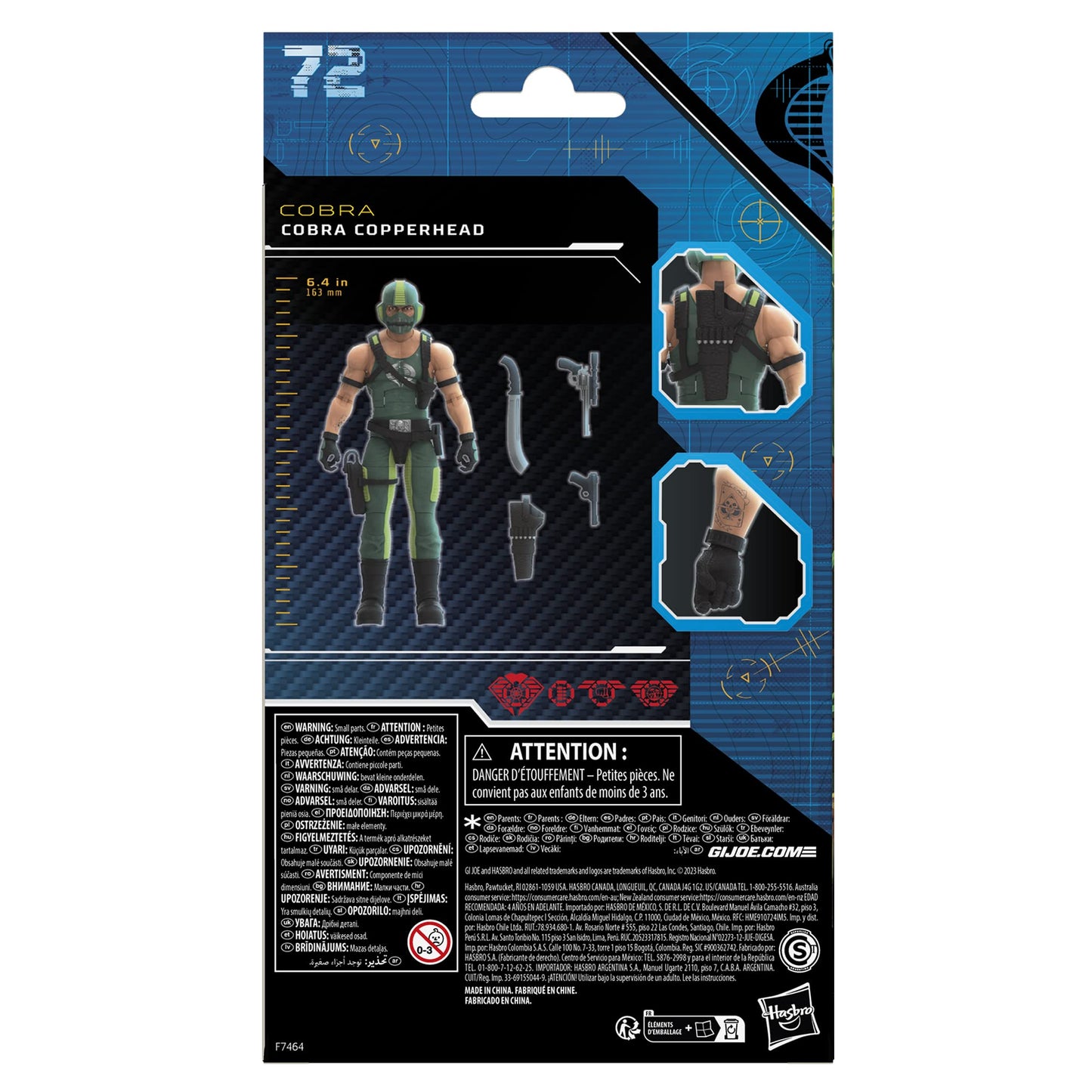 G.I. Joe Classified Cobra Copperhead – 6-Inch Collectible Figure with 4 Accessories
