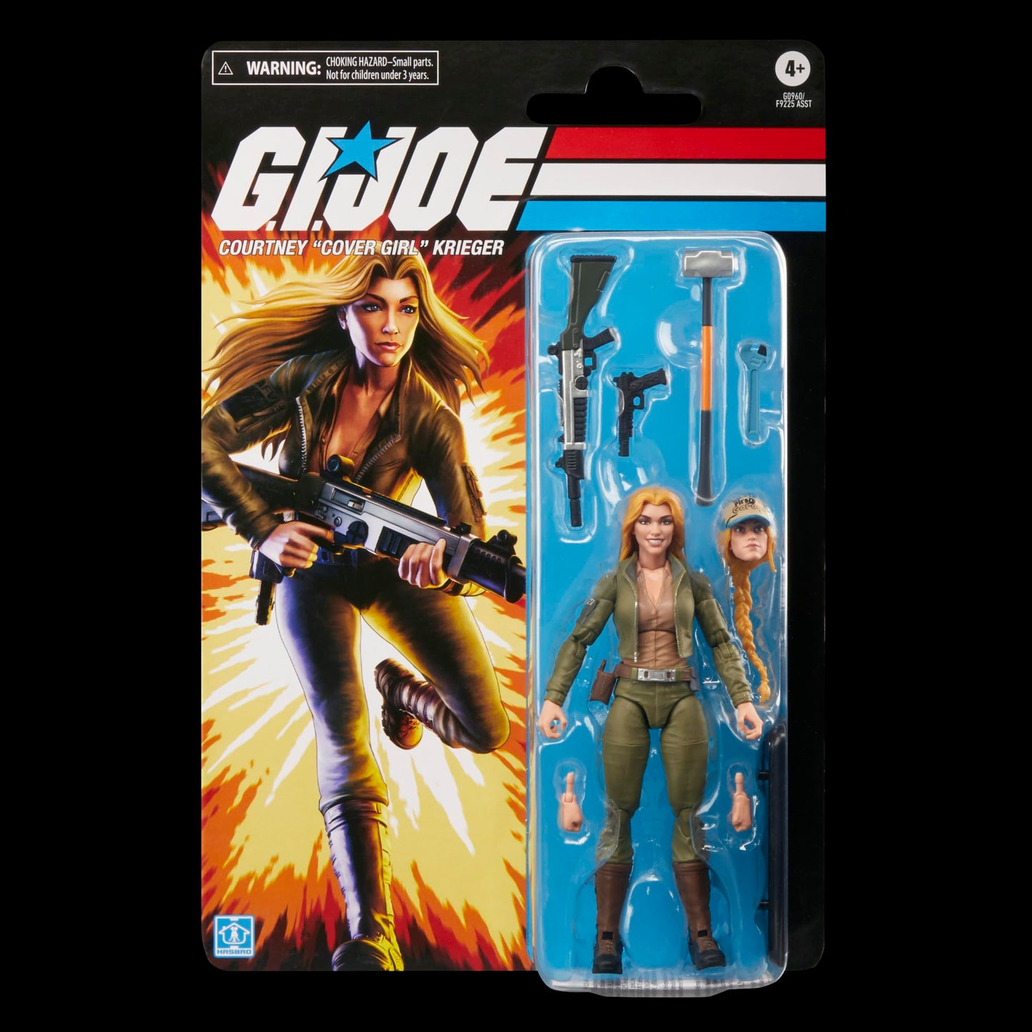G.I. Joe Classified Series Courtney 'Cover Girl' Krieger – 6-Inch Action Figure with 9 Accessories | Retro Cardback