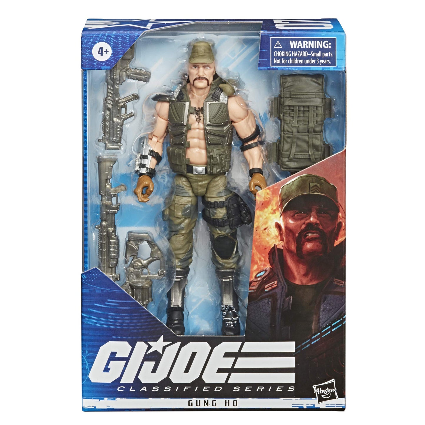 G.I. Joe Classified Series Gung Ho Action Figure – 6-Inch Premium Collectible with Custom Packaging Art
