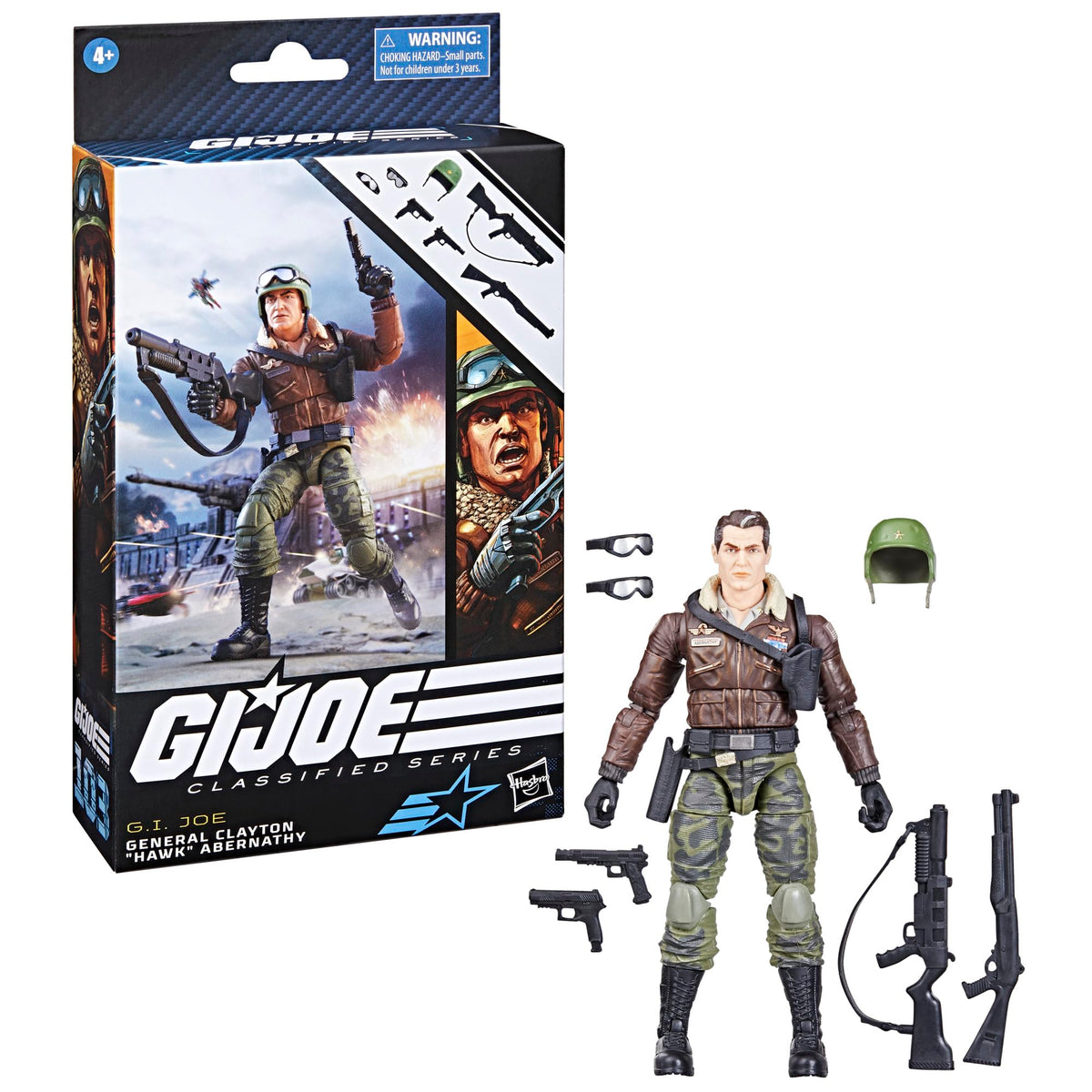 G.I. Joe Classified Series General Clayton 'Hawk' Abernathy – 6-Inch Action Figure with 7 Accessories