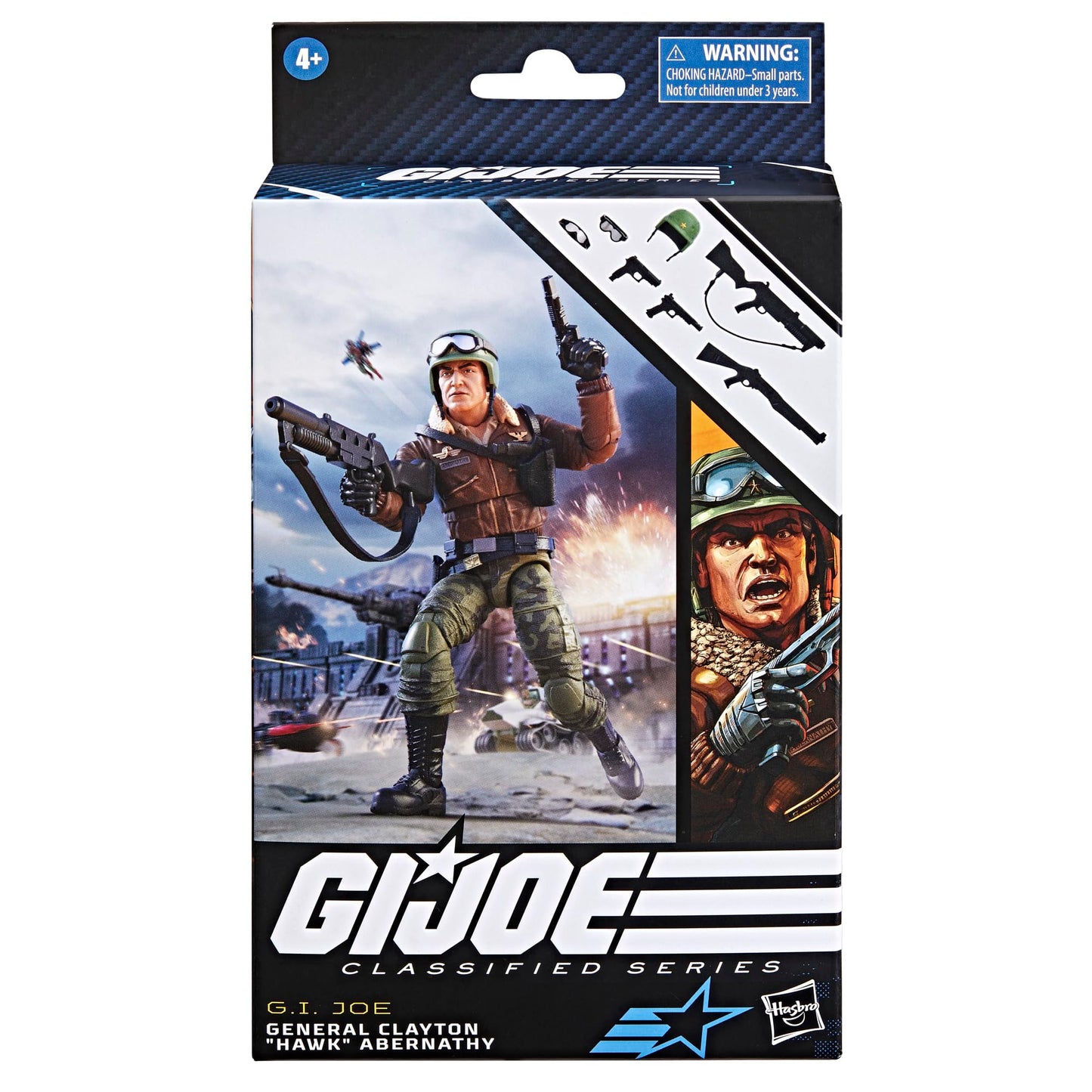 G.I. Joe Classified Series General Clayton 'Hawk' Abernathy – 6-Inch Action Figure with 7 Accessories