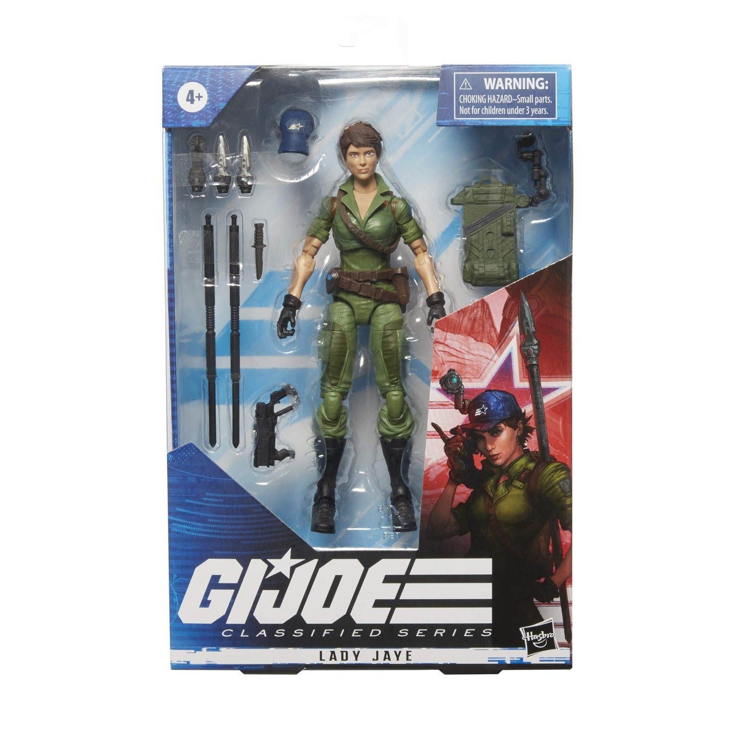 G.I. Joe Classified Lady Jaye Action Figure – 6-Inch Premium Collectible with Custom Art Packaging