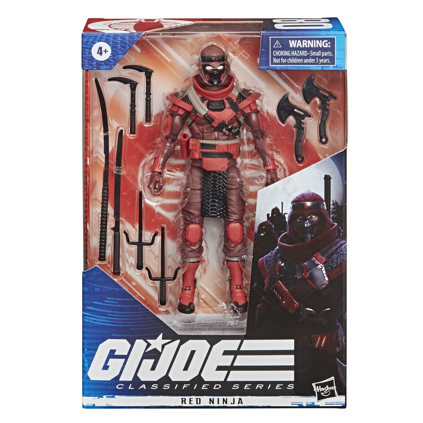Hasbro G.I. Joe Classified Series Red Ninja – 6-Inch Action Figure with Custom Art & Accessories