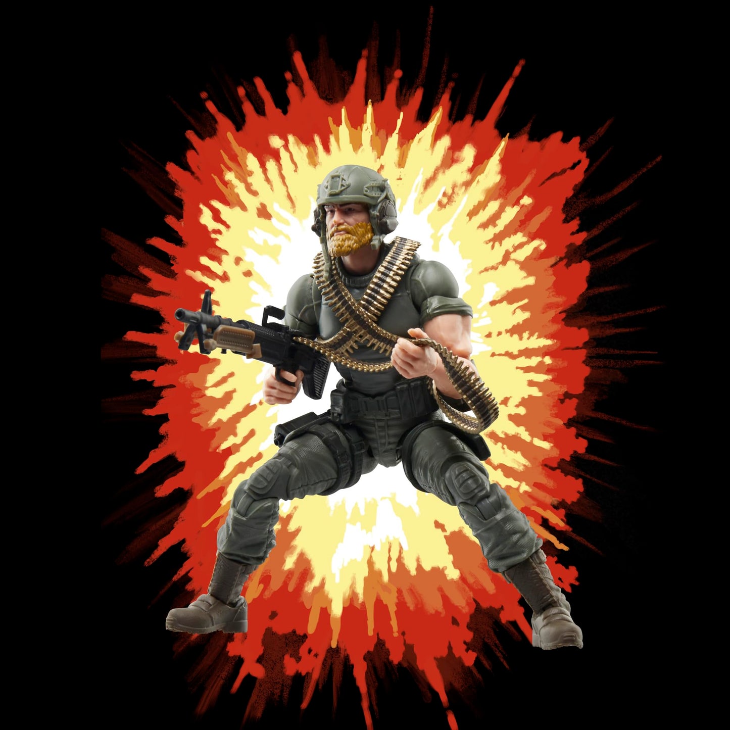 G.I. Joe Classified Series: Rock 'N Roll McConnel 6-Inch Action Figure with 9 Accessories | Retro Cardback