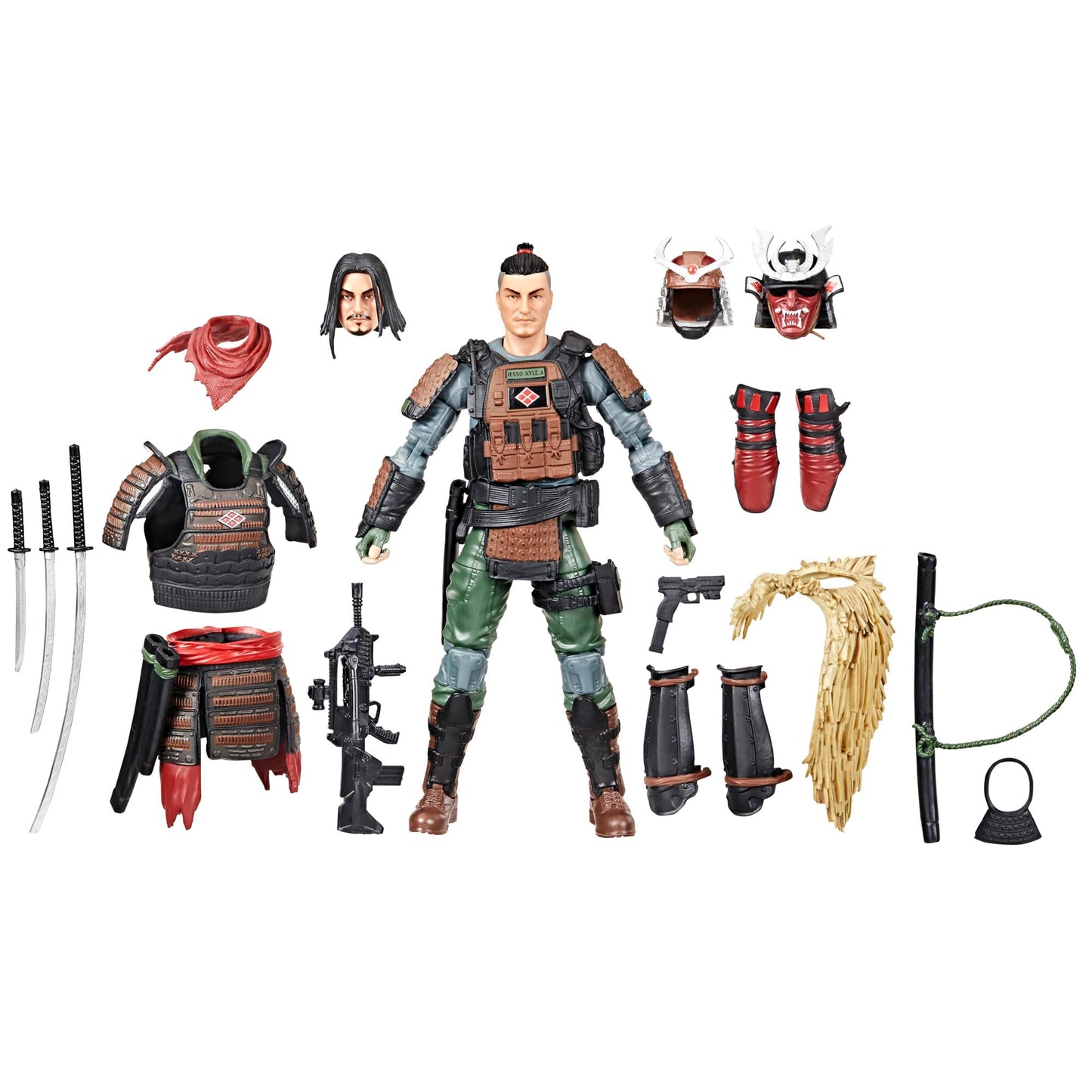 G.I. Joe Classified Series #174 Kyle Budo Jesso Deluxe 6-Inch Samurai Figure – 19 Accessories