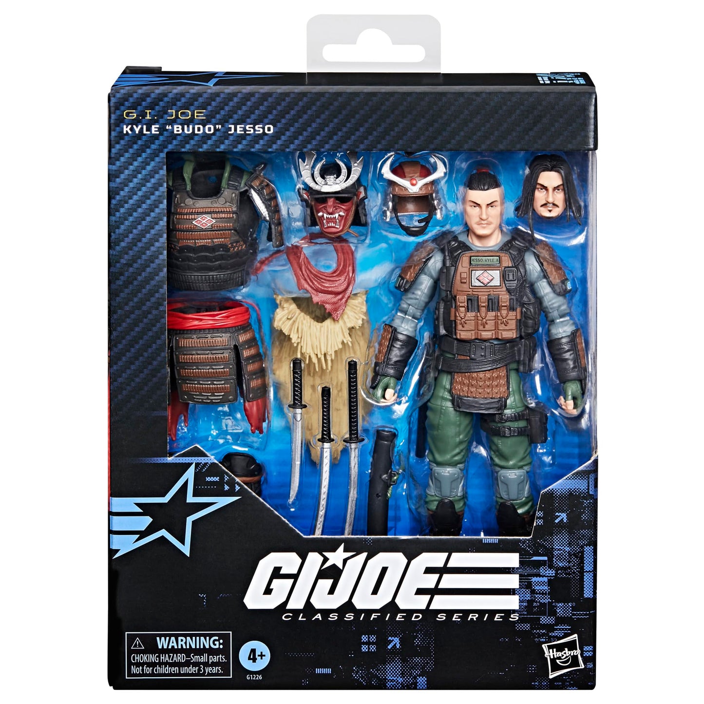 G.I. Joe Classified Series #174 Kyle Budo Jesso Deluxe 6-Inch Samurai Figure – 19 Accessories