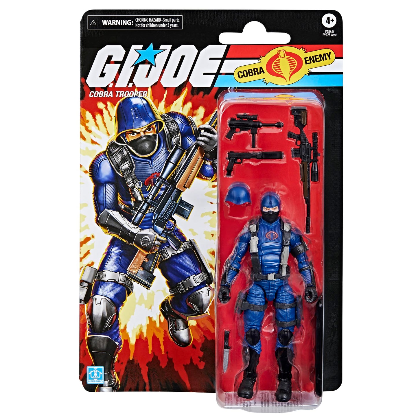 G.I. Joe Classified Series Cobra Trooper – 6-Inch Action Figure with 9 Accessories | Cardback