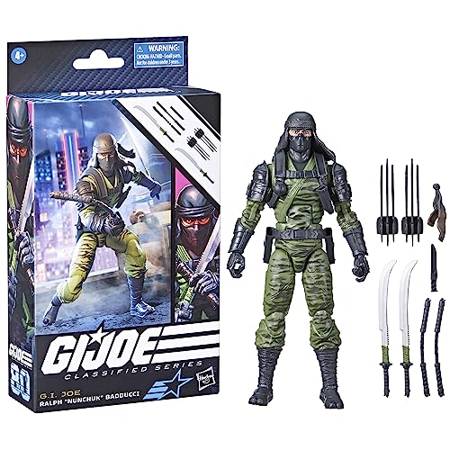 G.I. Joe Classified Series Ralph Nunchuk Badducci – 6-Inch Action Figure with 7 Accessories