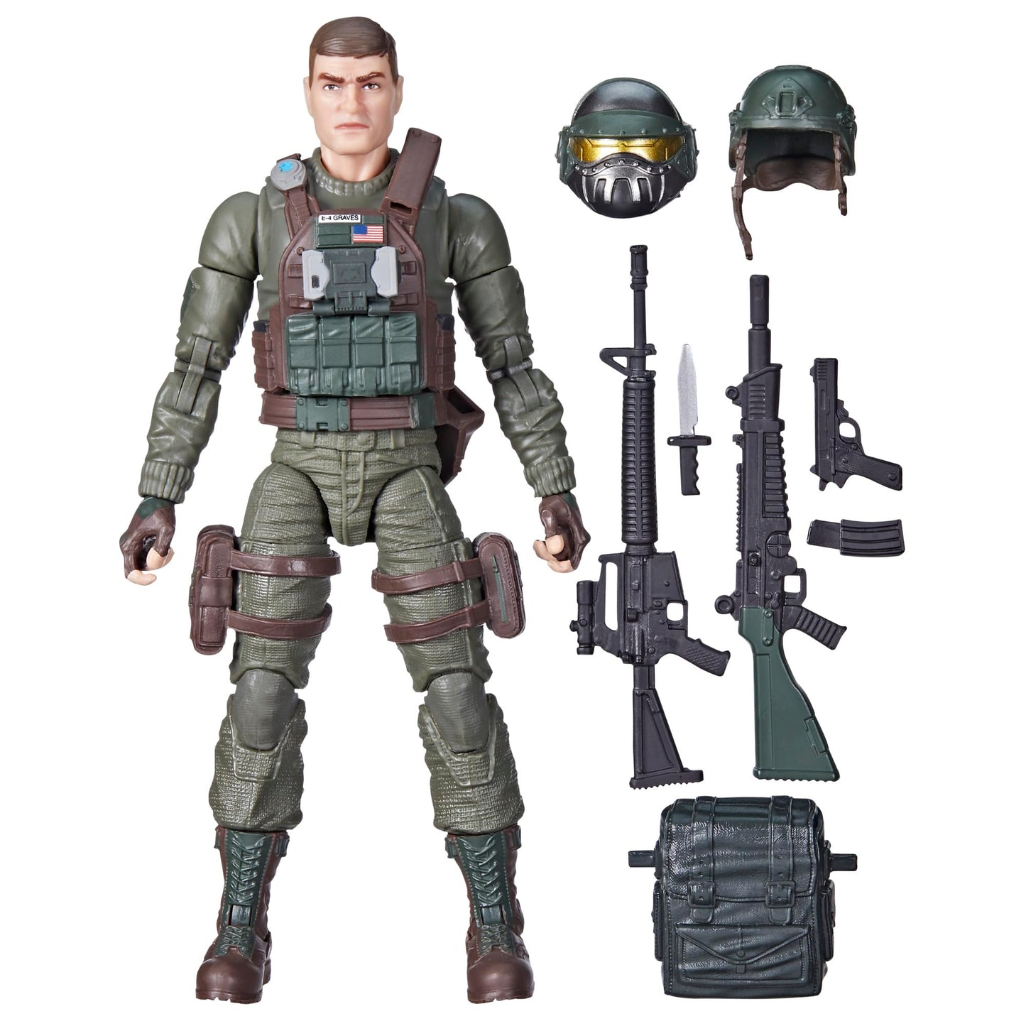 G.I. Joe Classified Series Robert Grunt Graves – 6-Inch Collectible Figure with 8 Accessories
