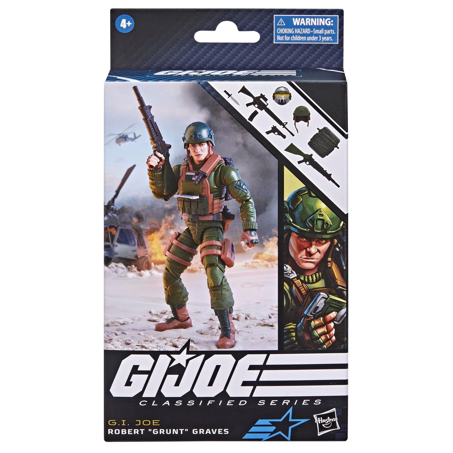 G.I. Joe Classified Series Robert Grunt Graves – 6-Inch Collectible Figure with 8 Accessories