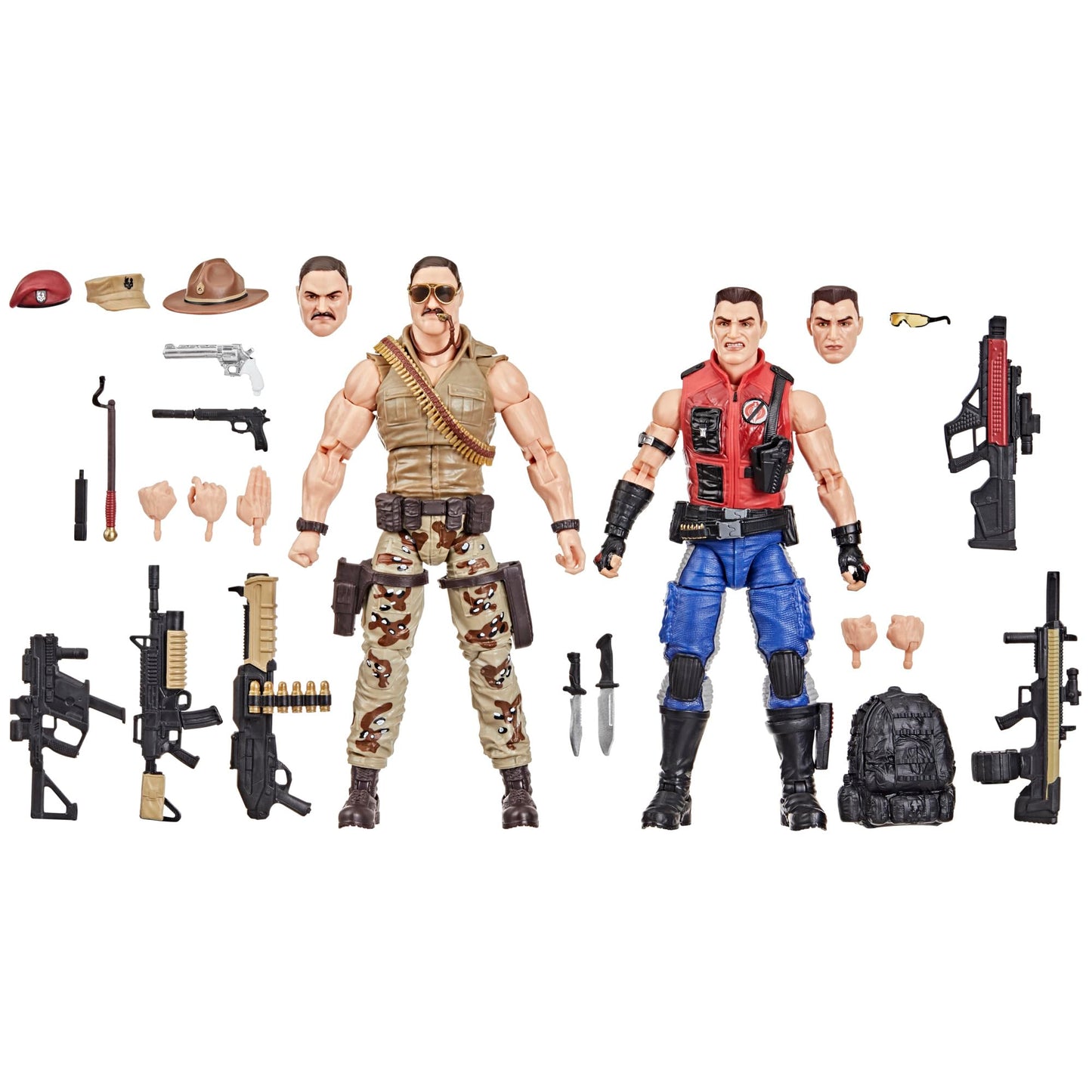 G.I. Joe Classified Series #173 Sgt Slaughter & Felix Mercer Stratton – 2 Collectible 6-Inch Action Figures with 26 Accessories