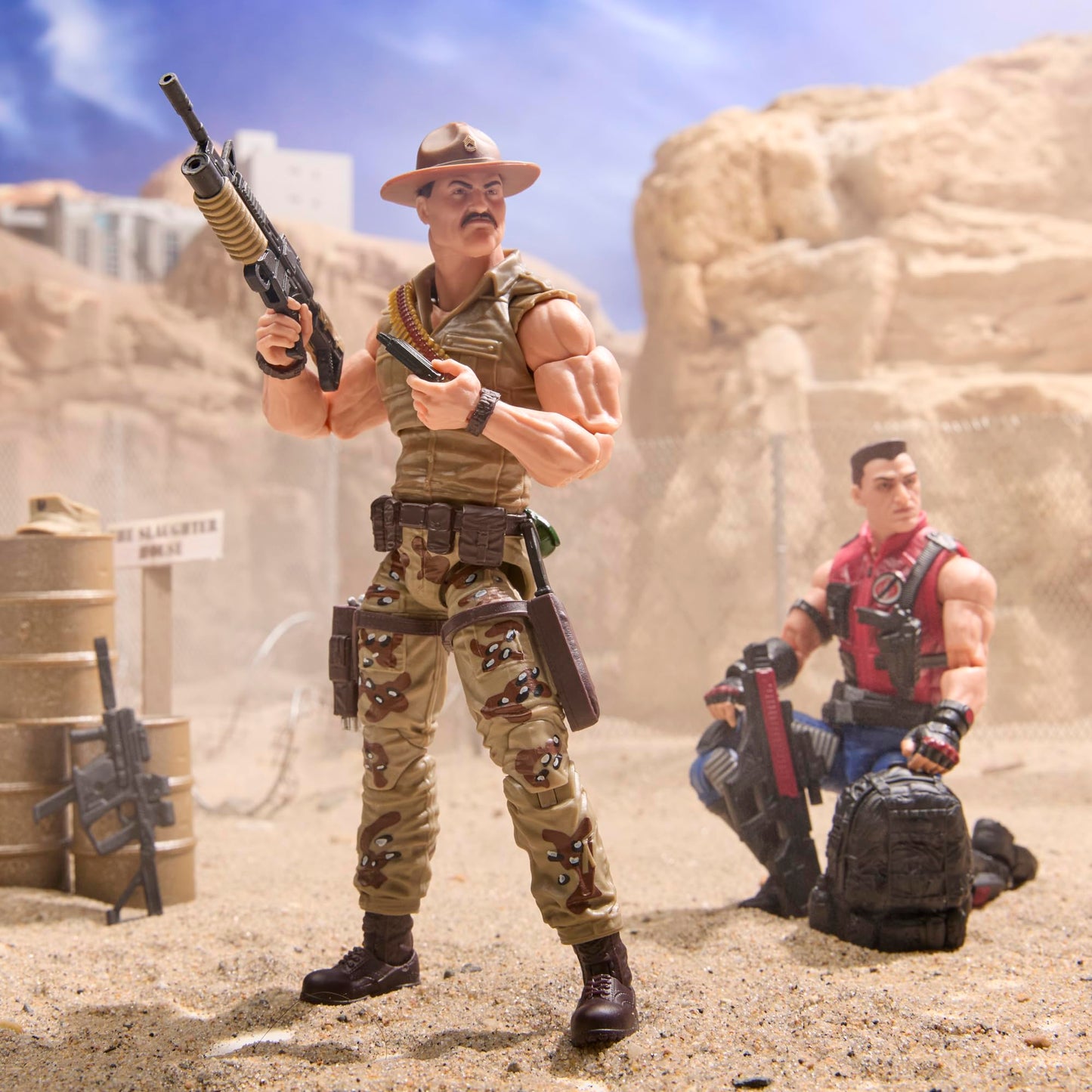 G.I. Joe Classified Series #173 Sgt Slaughter & Felix Mercer Stratton – 2 Collectible 6-Inch Action Figures with 26 Accessories