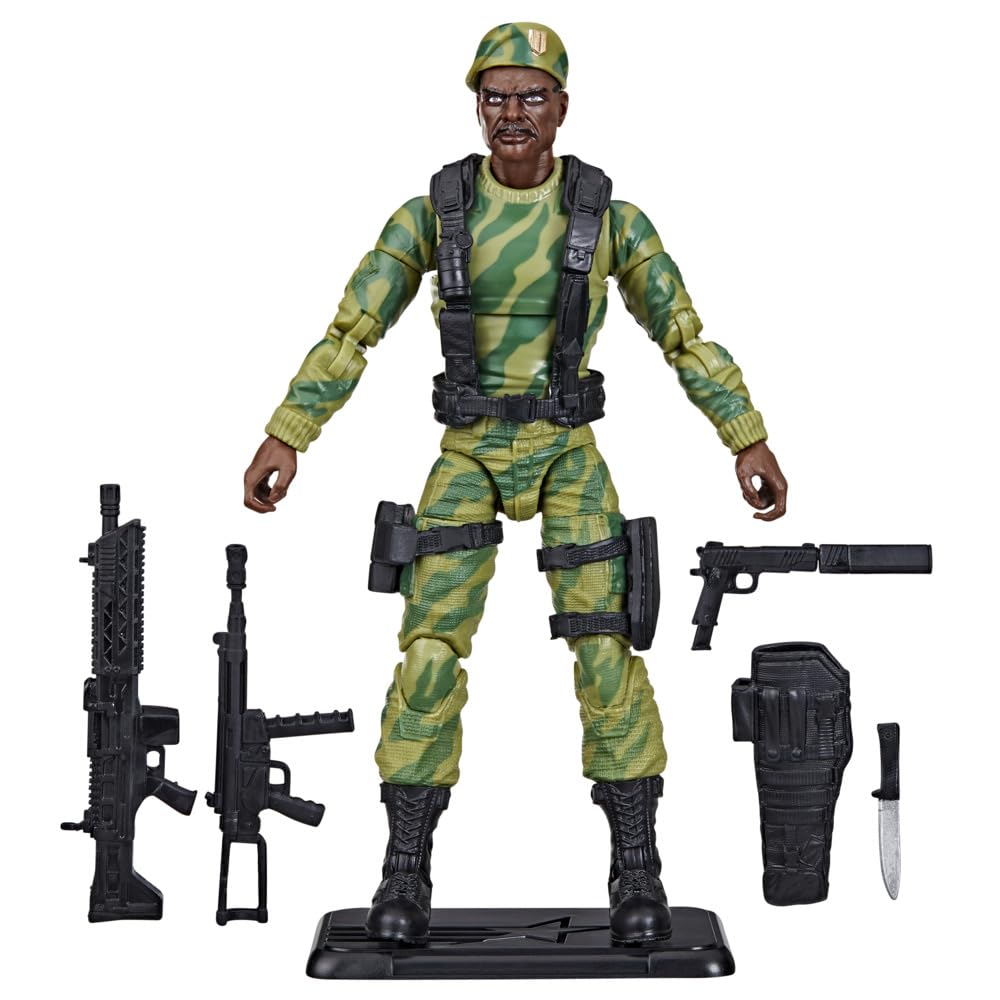 G.I. Joe Classified Series Sgt. Stalker – 6-Inch Action Figure with 8 Accessories | Retro Cardback