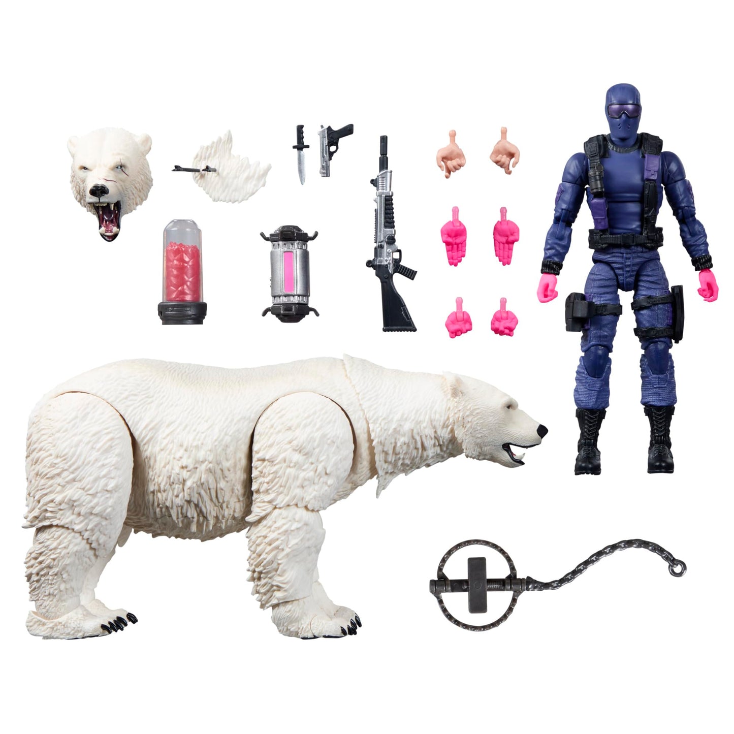 G.I. Joe Classified Series #161: Snake Eyes & Polar Bear – 6-Inch Figure Set with 15 Accessories