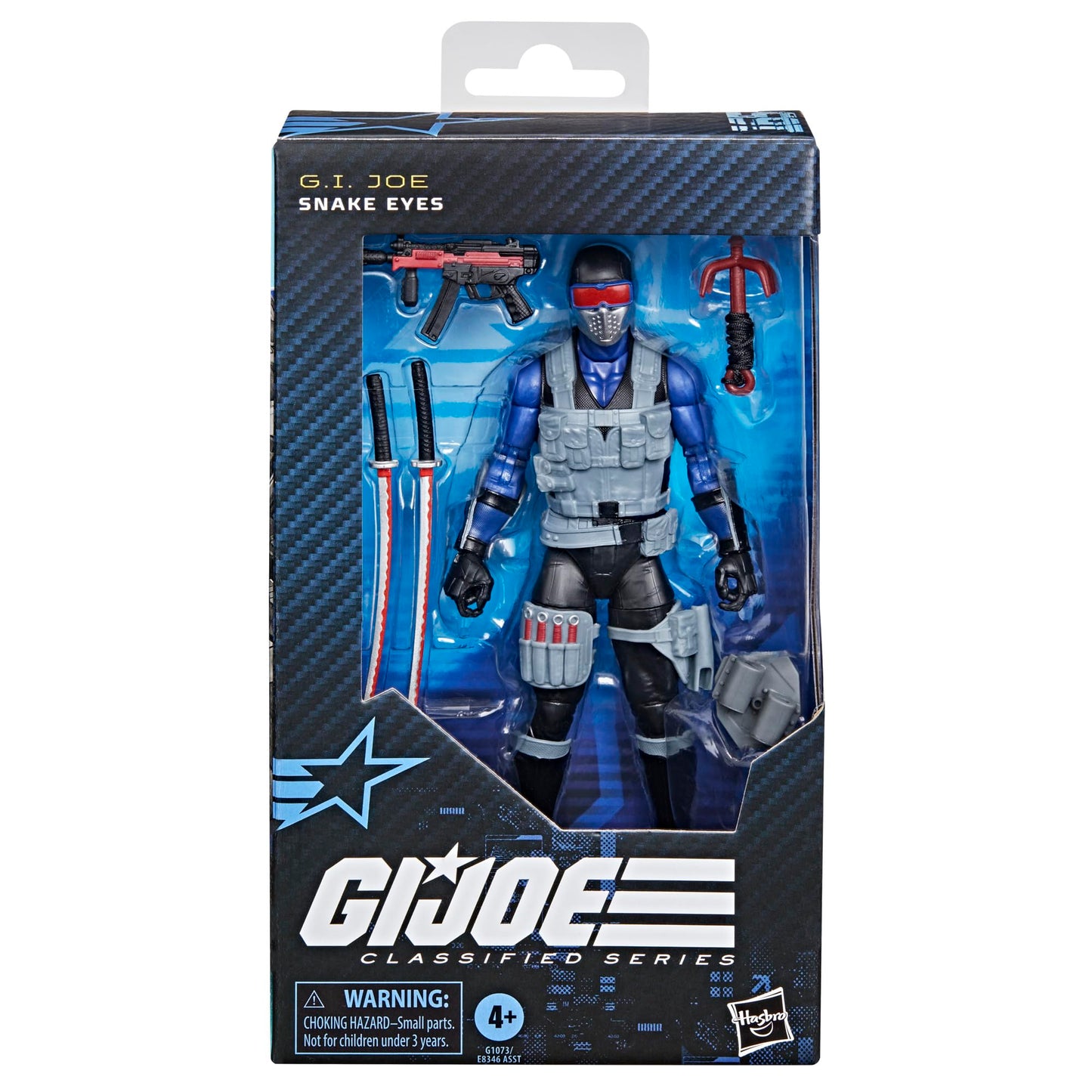 G.I. Joe Classified Series #165 Snake Eyes V4 – 6-Inch Action Figure with 7 Accessories