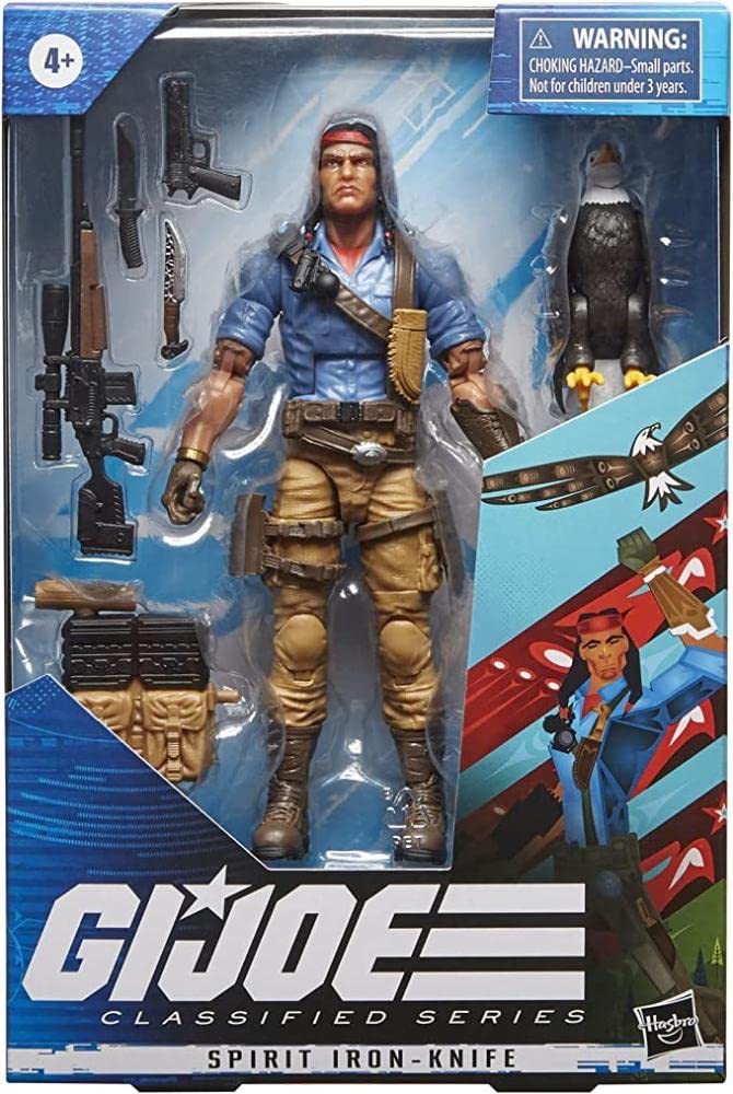 G.I. Joe Classified Series Spirit Iron-Knife Action Figure – 6-Inch Premium Collectible with Jeffrey Veregge Artwork