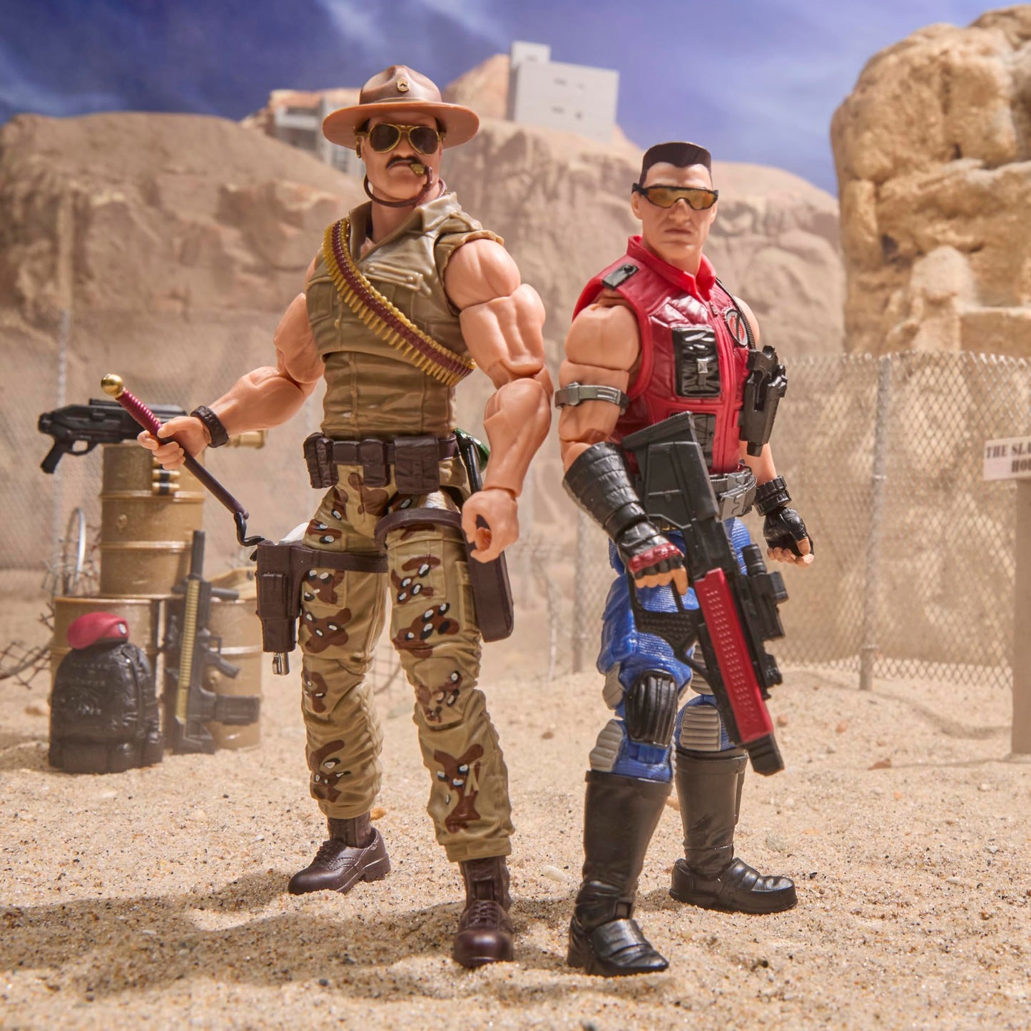 G.I. Joe Classified Series #173 Sgt Slaughter & Felix Mercer Stratton – 2 Collectible 6-Inch Action Figures with 26 Accessories