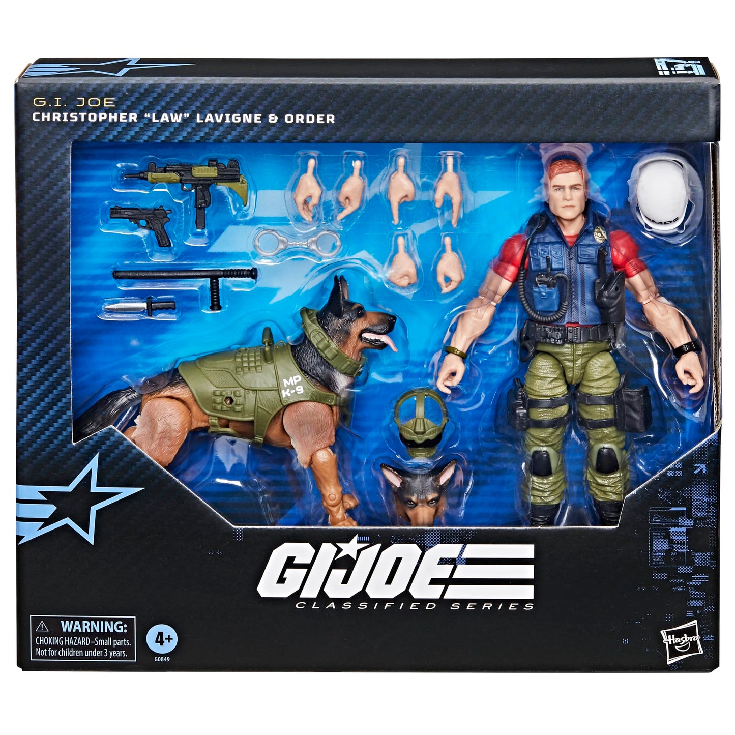 G.I. Joe Classified Series #157: Christopher Law Lavigne & Order with German Shepherd K-9 — 6-Inch Collectible Figure + 14 Accessories