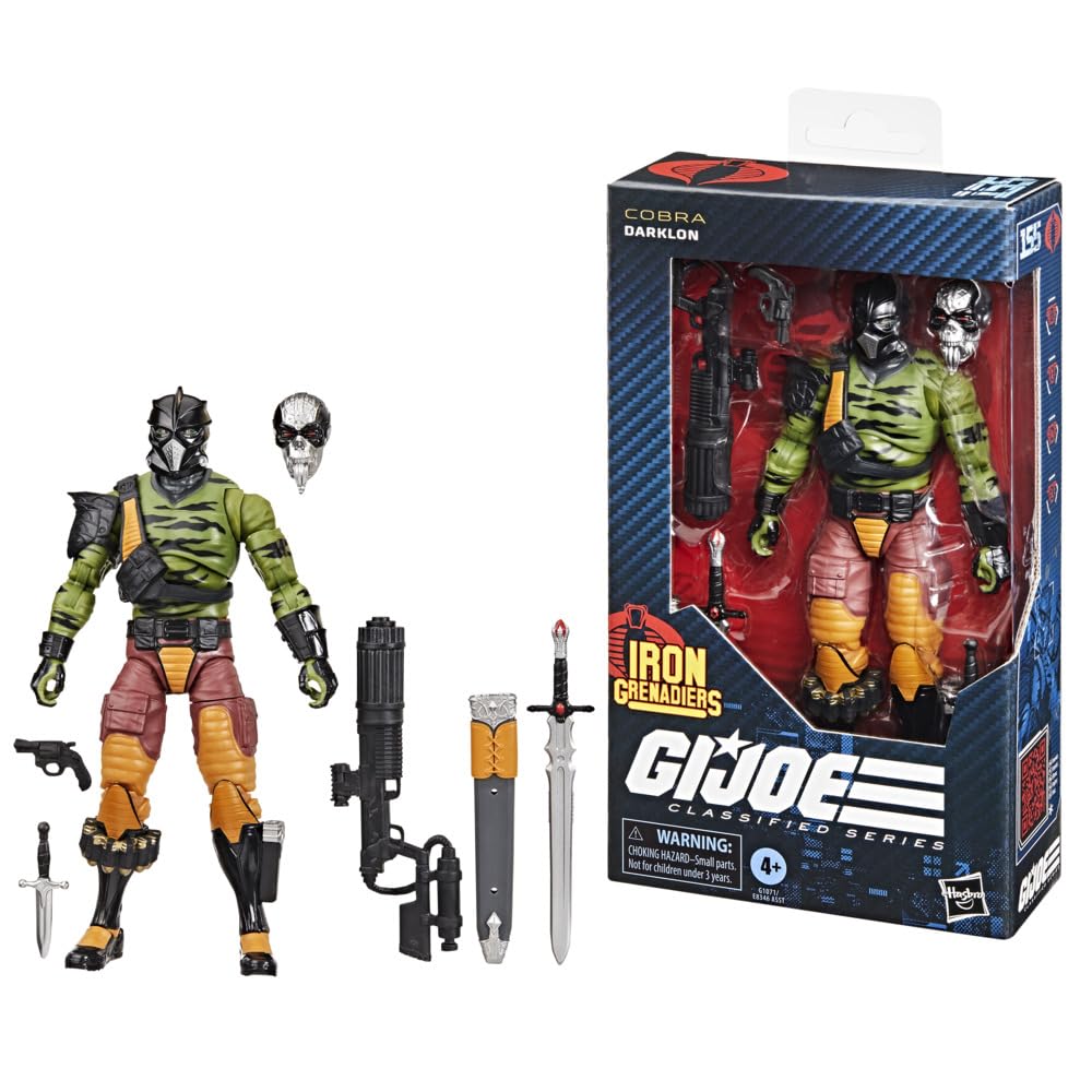 G.I. Joe Classified Series #155 Darklon – 6-Inch Action Figure with 6 Accessories