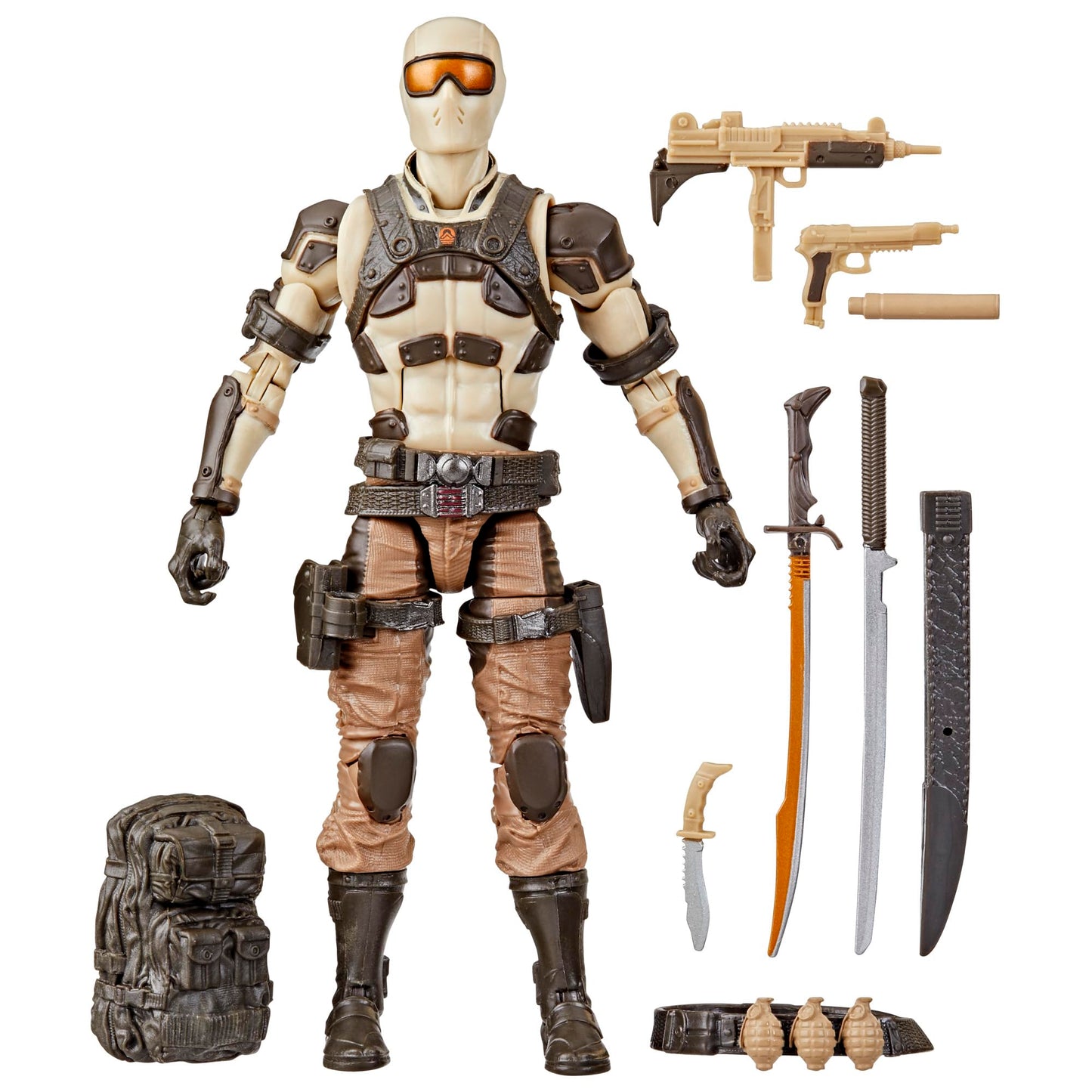 G.I. Joe Classified Desert Commando Snake Eyes – 6-Inch Action Figure with 9 Accessories