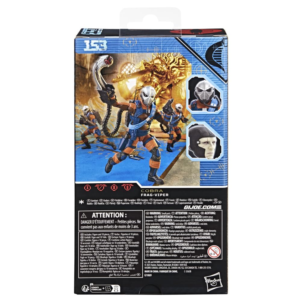 G.I. Joe Classified Series Frag-Viper – 6-Inch Action Figure with 10 Accessories