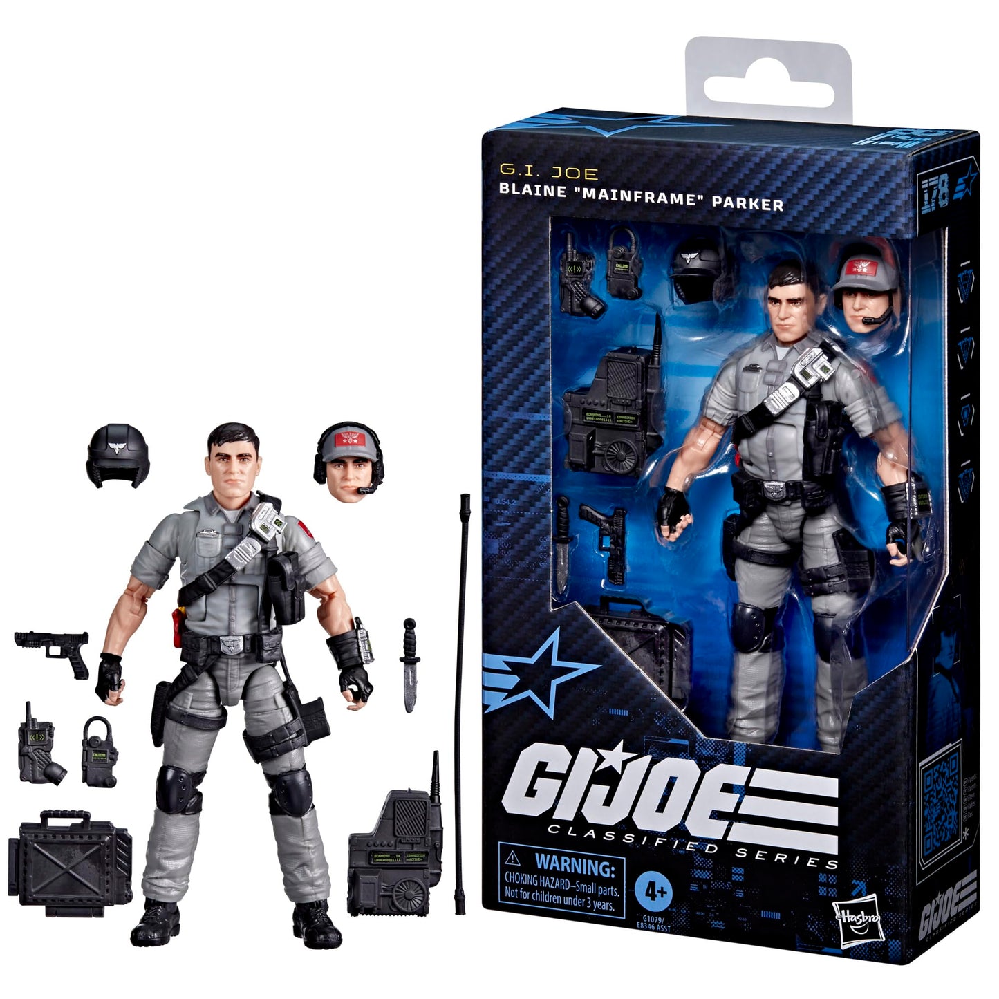 G.I. Joe Classified Series #178 Blaine Mainframe Parker – 6-Inch Figure with 9 Accessories