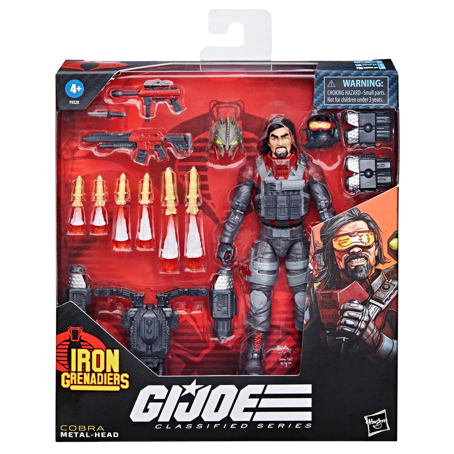 G.I. Joe Classified Series #118 Iron Grenadier Metal-Head Deluxe Figure