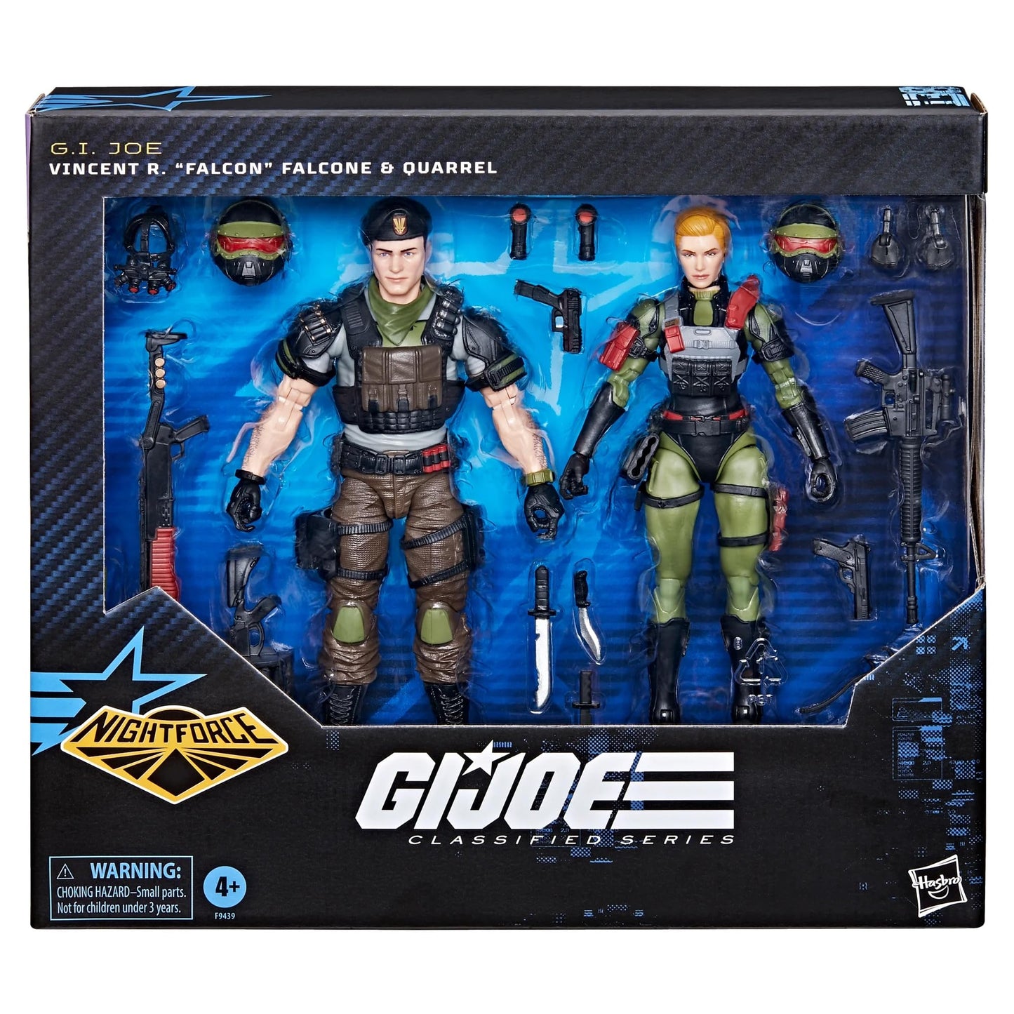 G.I. Joe Classified Series Night Force Vincent R. Falcon Falcone & Quarrel – 6-Inch Action Figures (2-Pack)