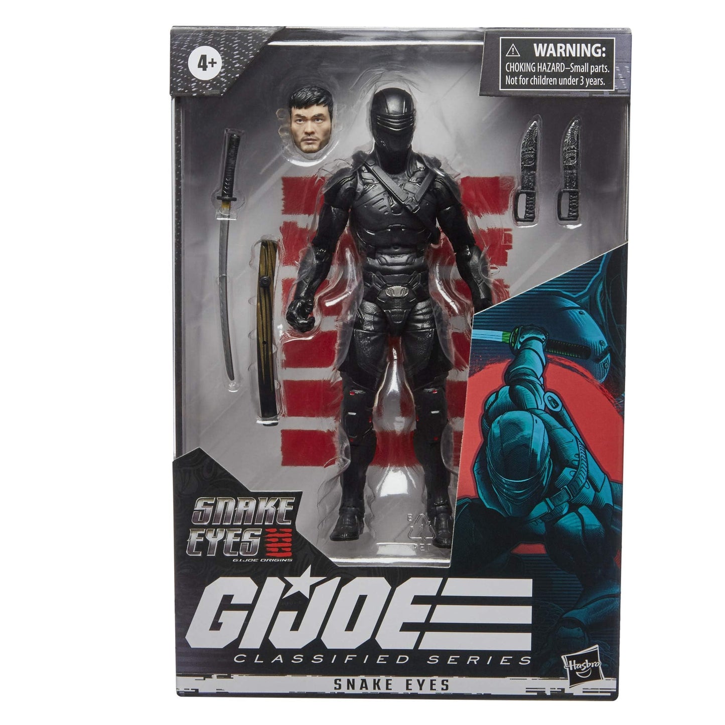 G.I. Joe Classified Series Snake Eyes – 6-Inch Action Figure with Custom Artwork Packaging