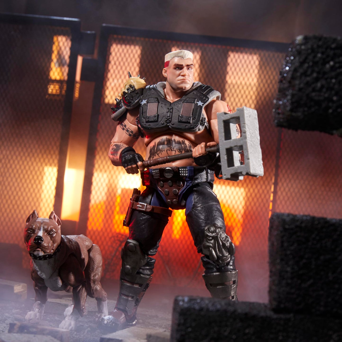 G.I. Joe Classified Series #135: Dreadnok Road Pig & Rawkus – 6-Inch Action Figure with Pitt Bull & 10 Accessories